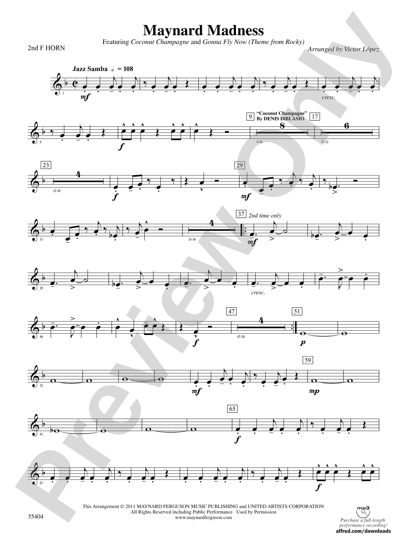 Maynard Madness: 2nd F Horn