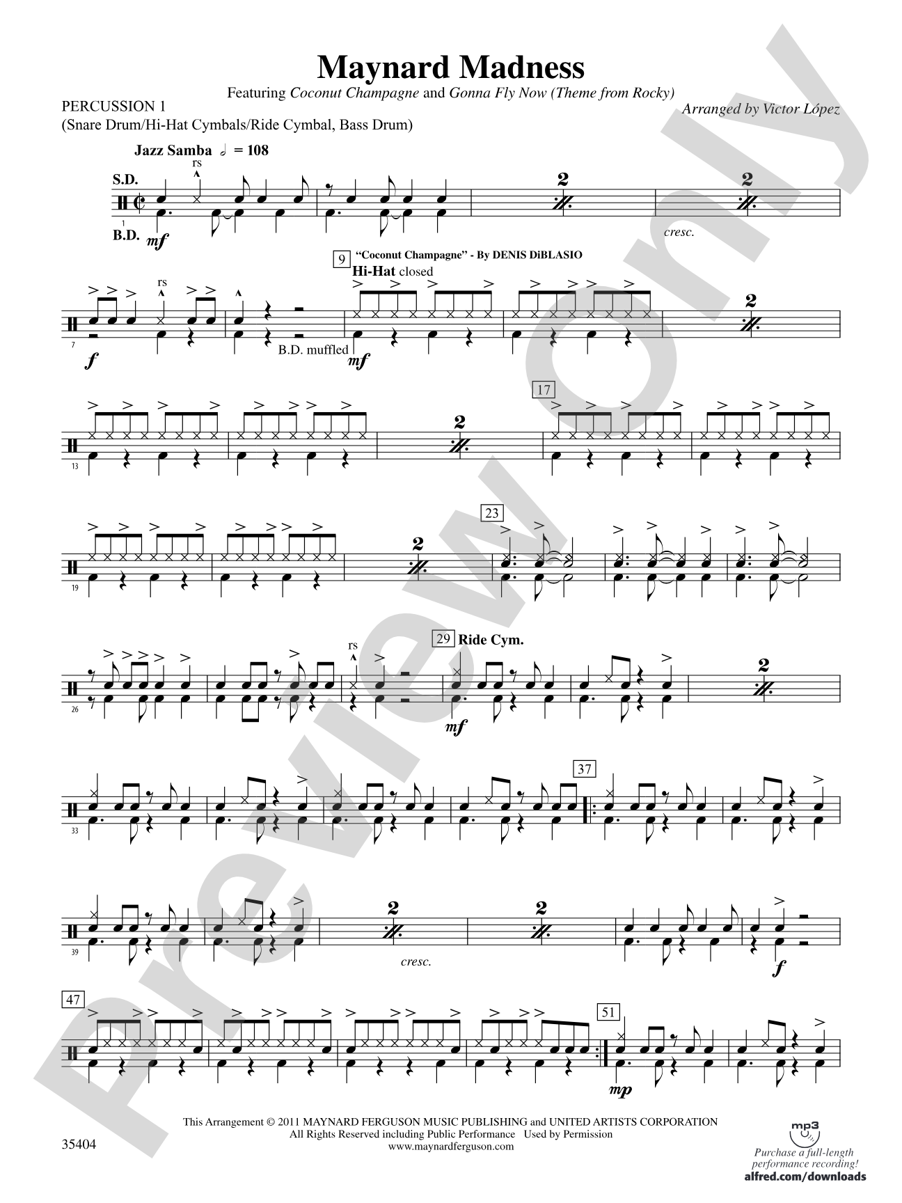 Maynard Madness: 1st Percussion