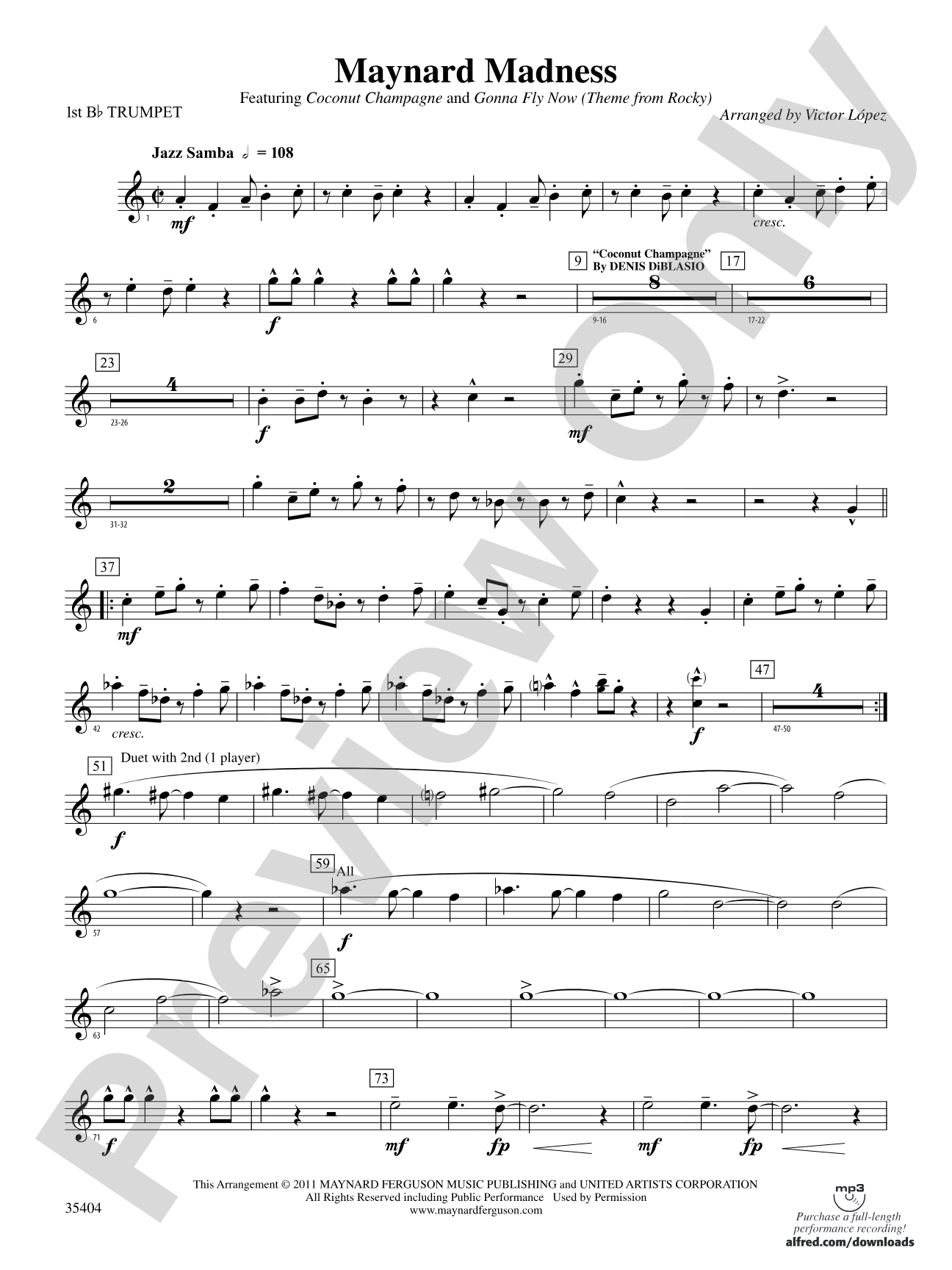 Maynard Madness: 1st B-flat Trumpet