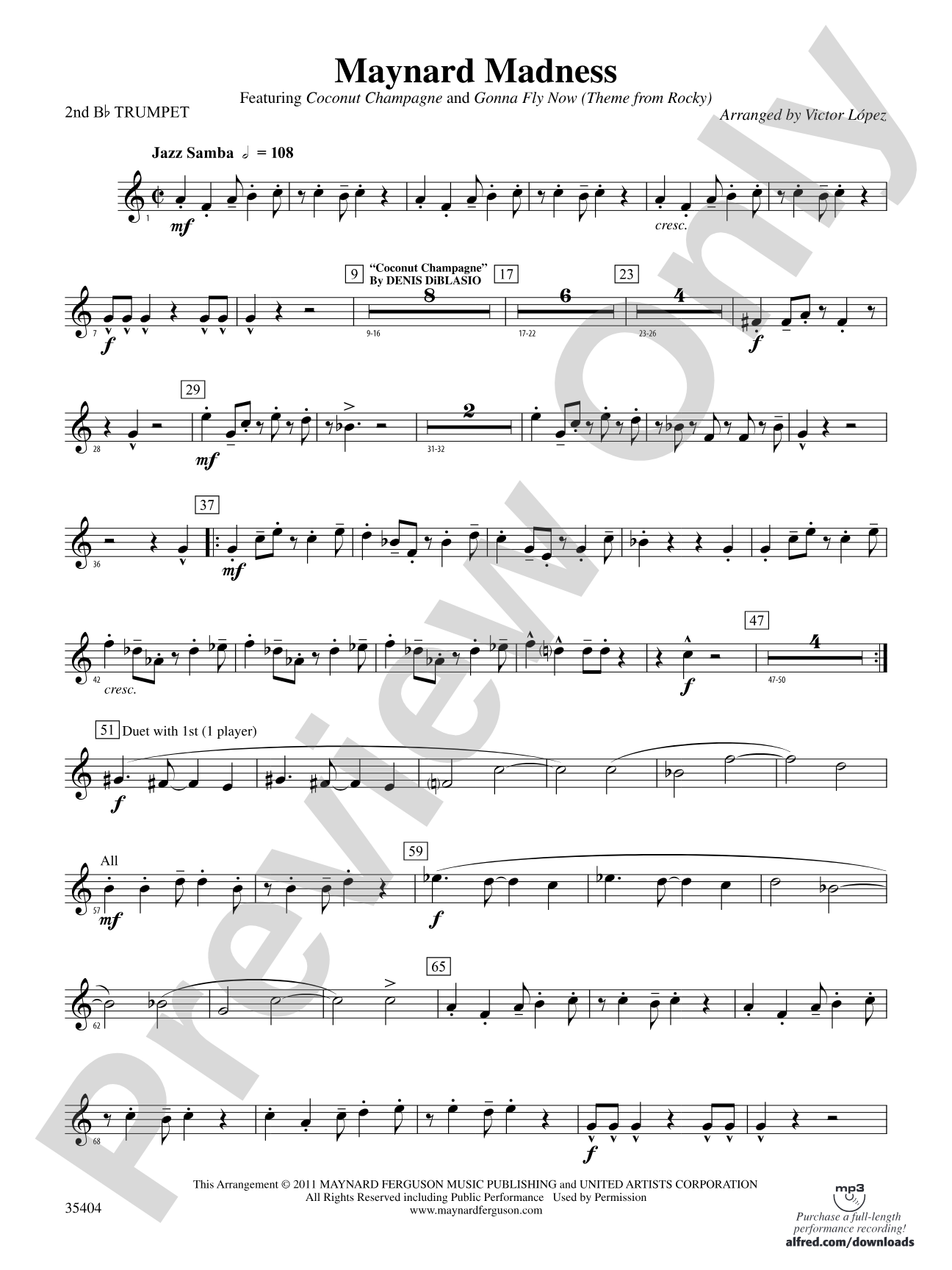 Maynard Madness: 2nd B-flat Trumpet