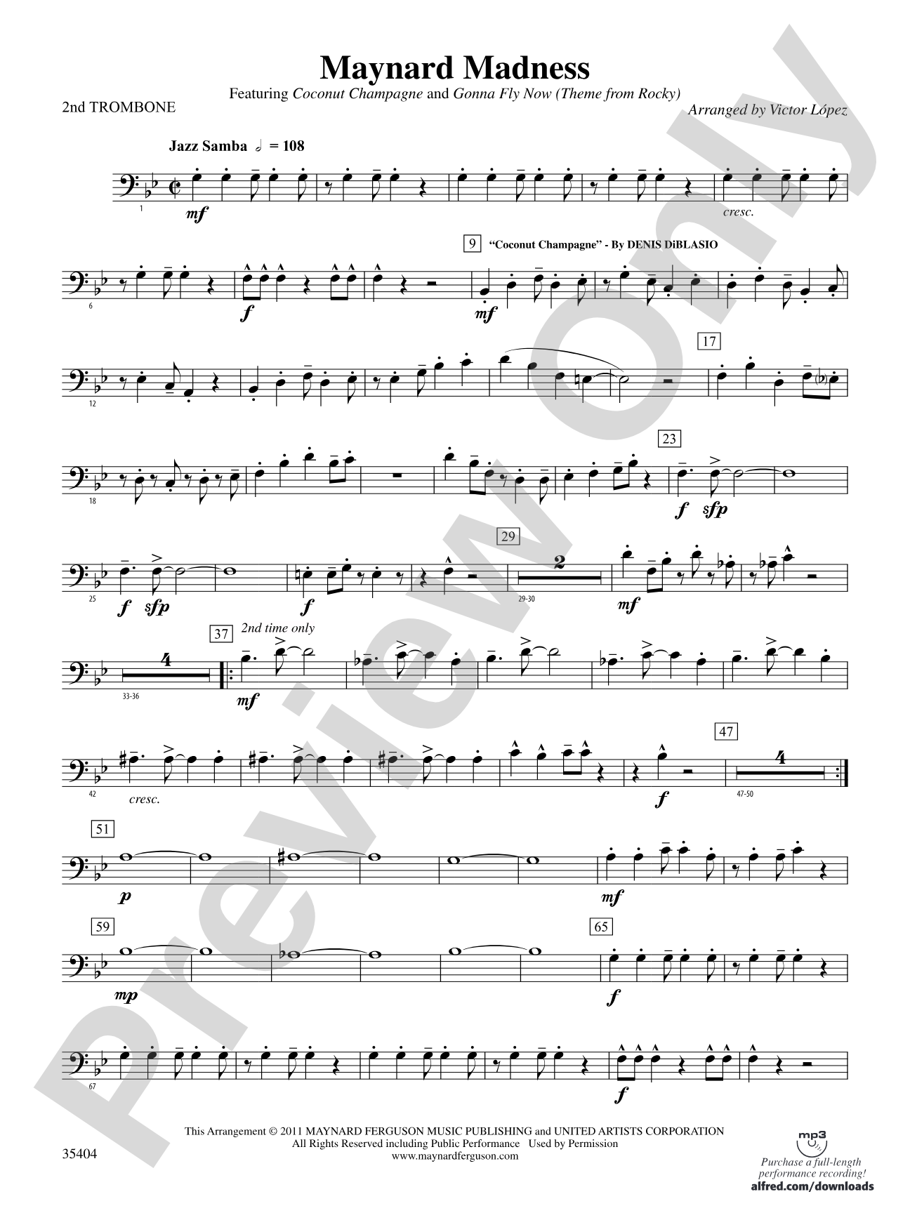 Maynard Madness: 2nd Trombone