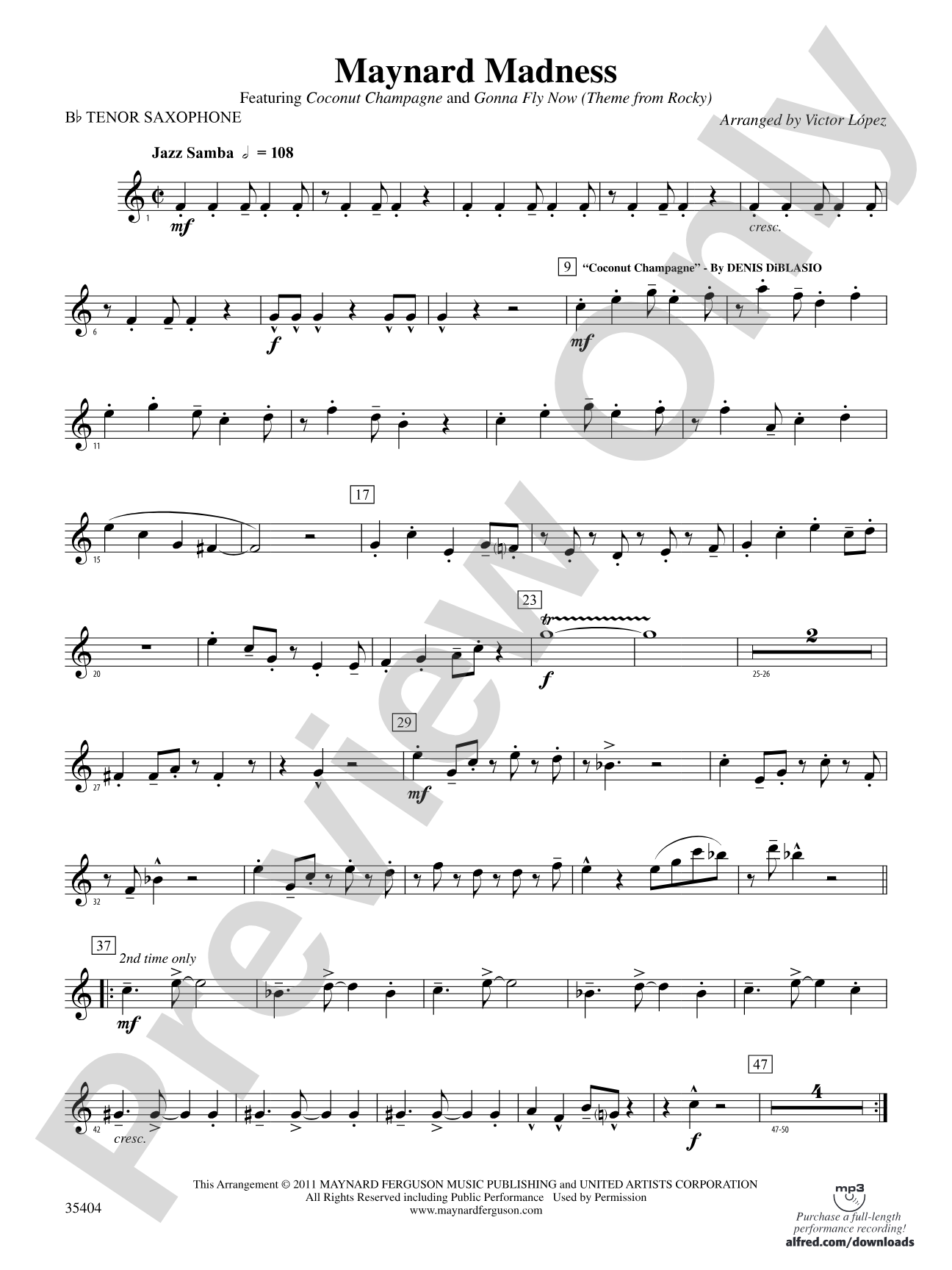 Maynard Madness: B-flat Tenor Saxophone