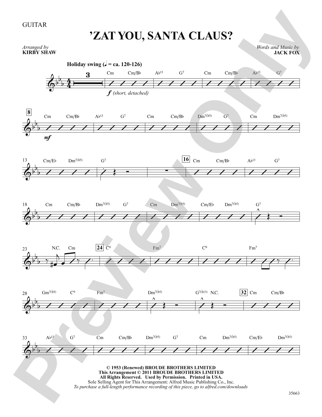 'Zat You, Santa Claus?: Guitar