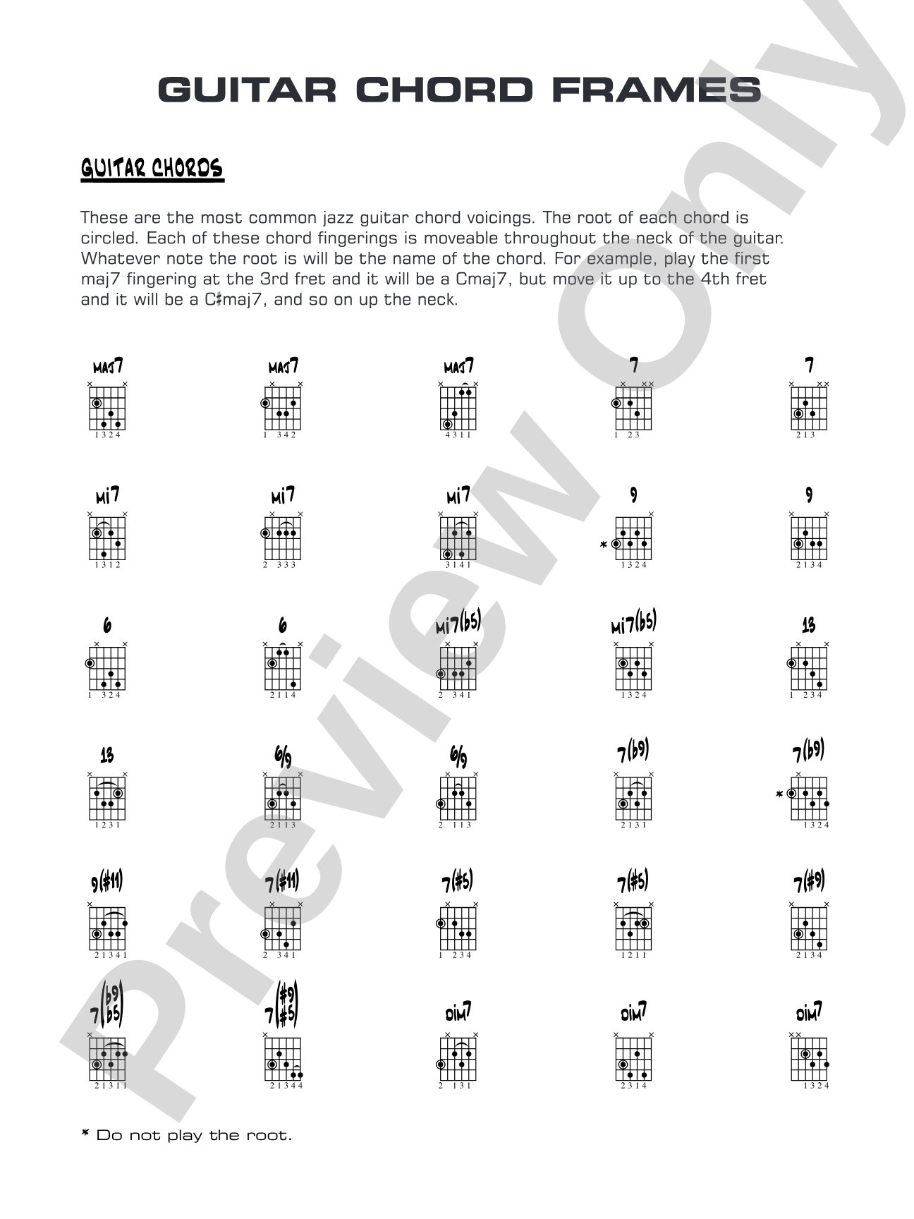 Mood Indigo: Guitar Chords