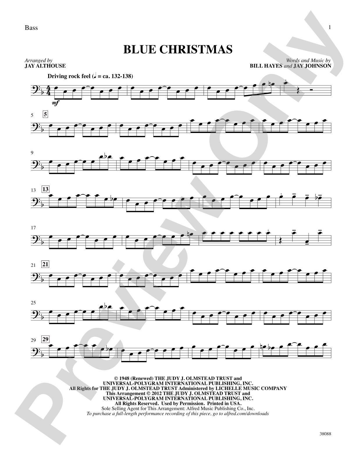 Blue Christmas: String Bass