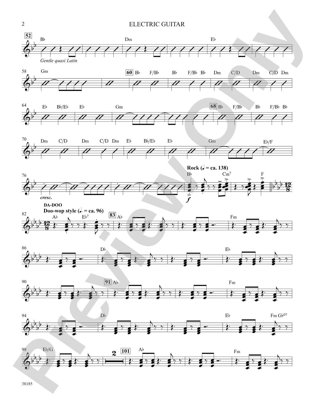 Little Shop of Horrors: A Choral Medley: Guitar