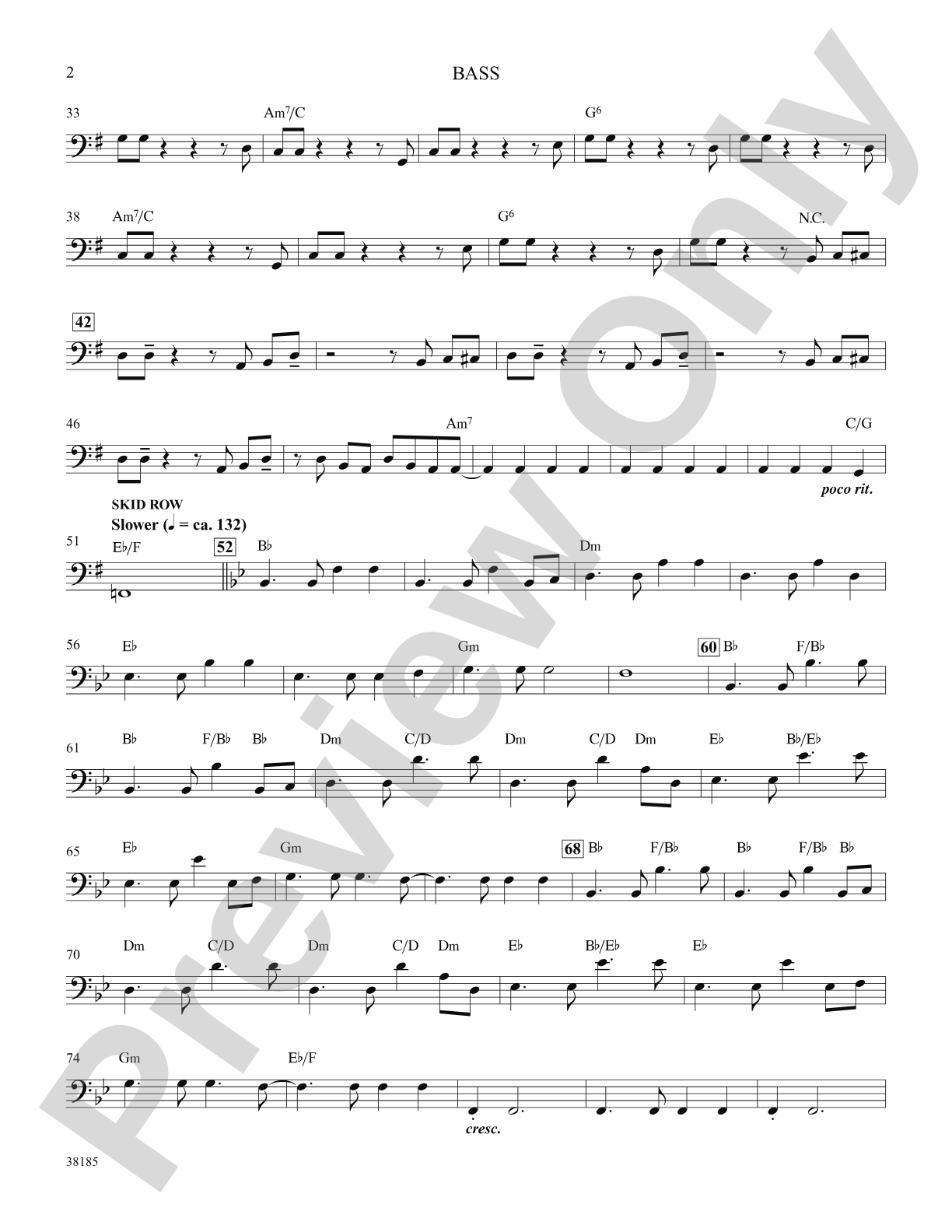 Little Shop of Horrors: A Choral Medley: String Bass