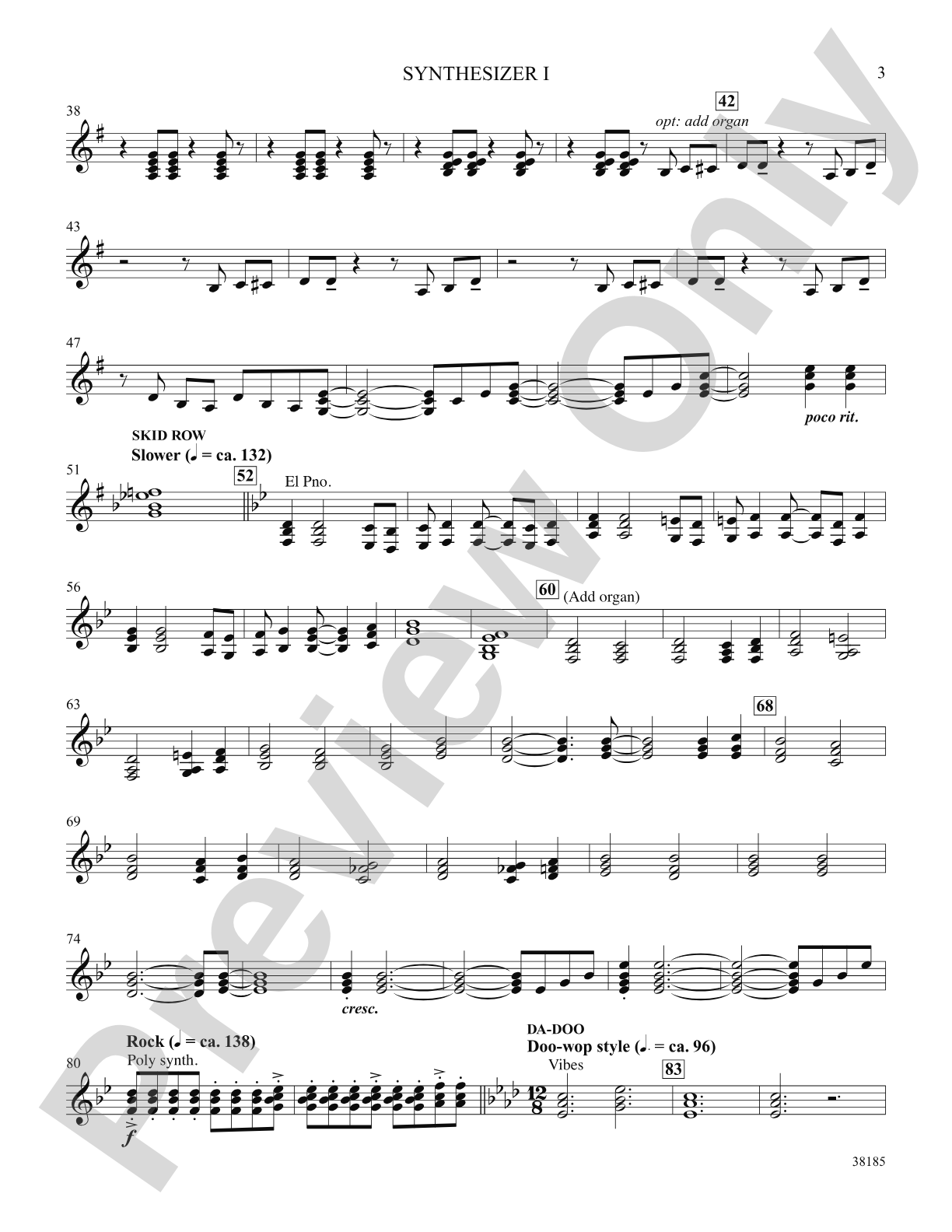 Little Shop of Horrors: A Choral Medley: 1st Synthesizer