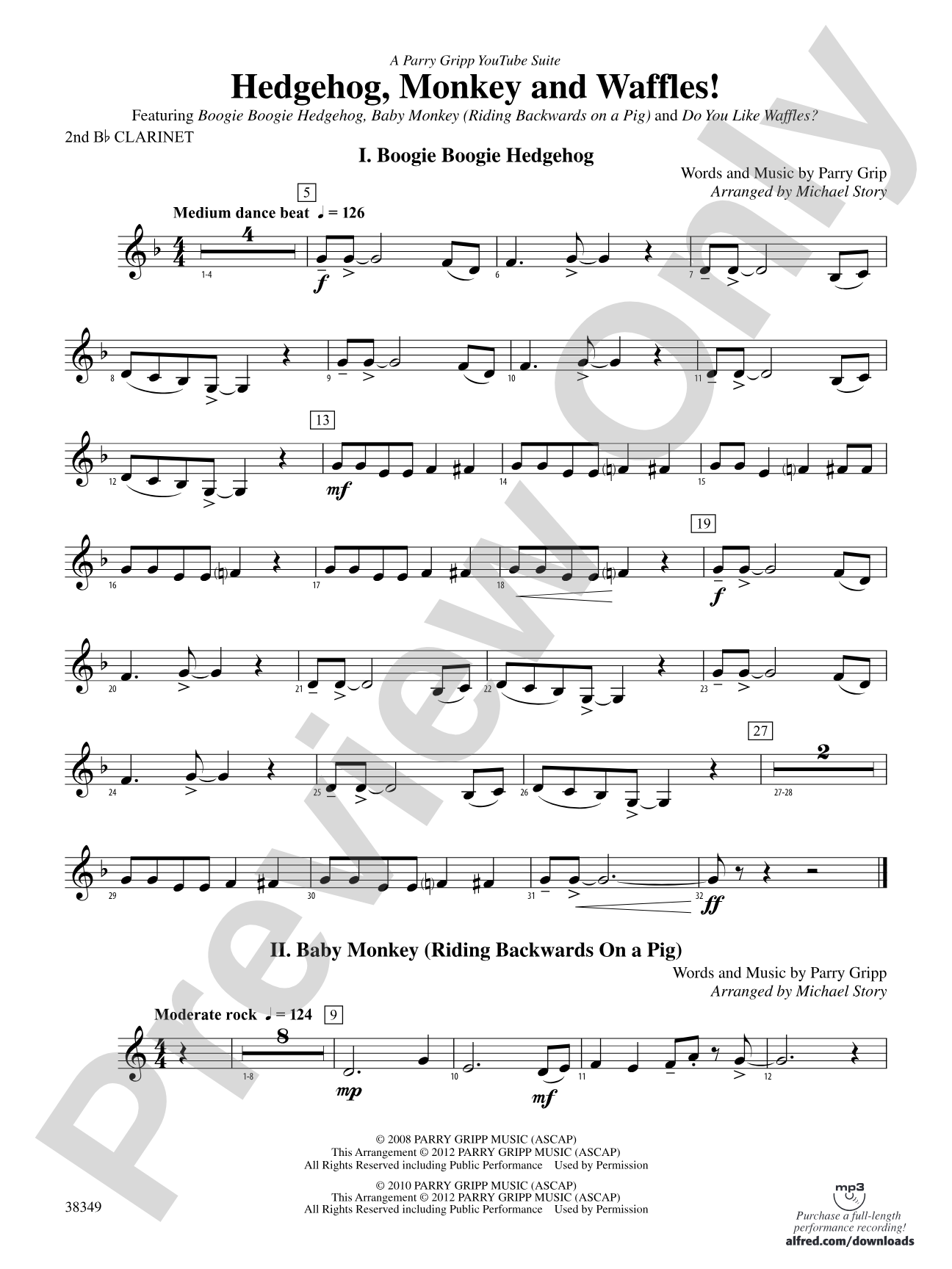 Hedgehog, Monkey and Waffles!: 2nd B-flat Clarinet