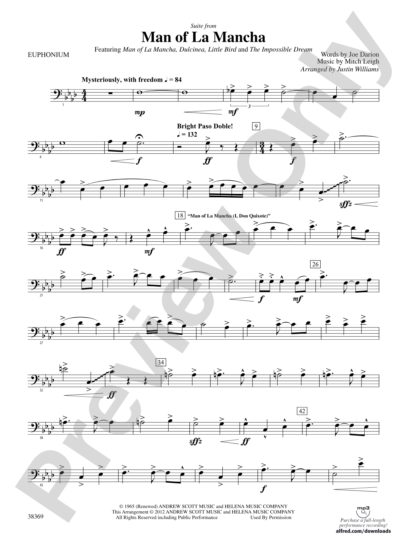 Man of La Mancha: Baritone B.C.