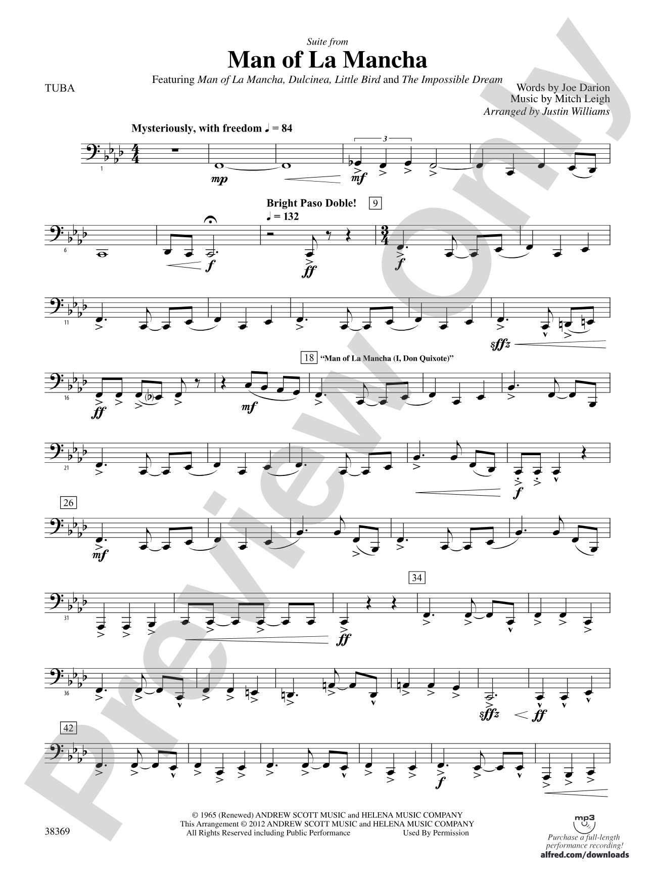 Man of La Mancha: Tuba