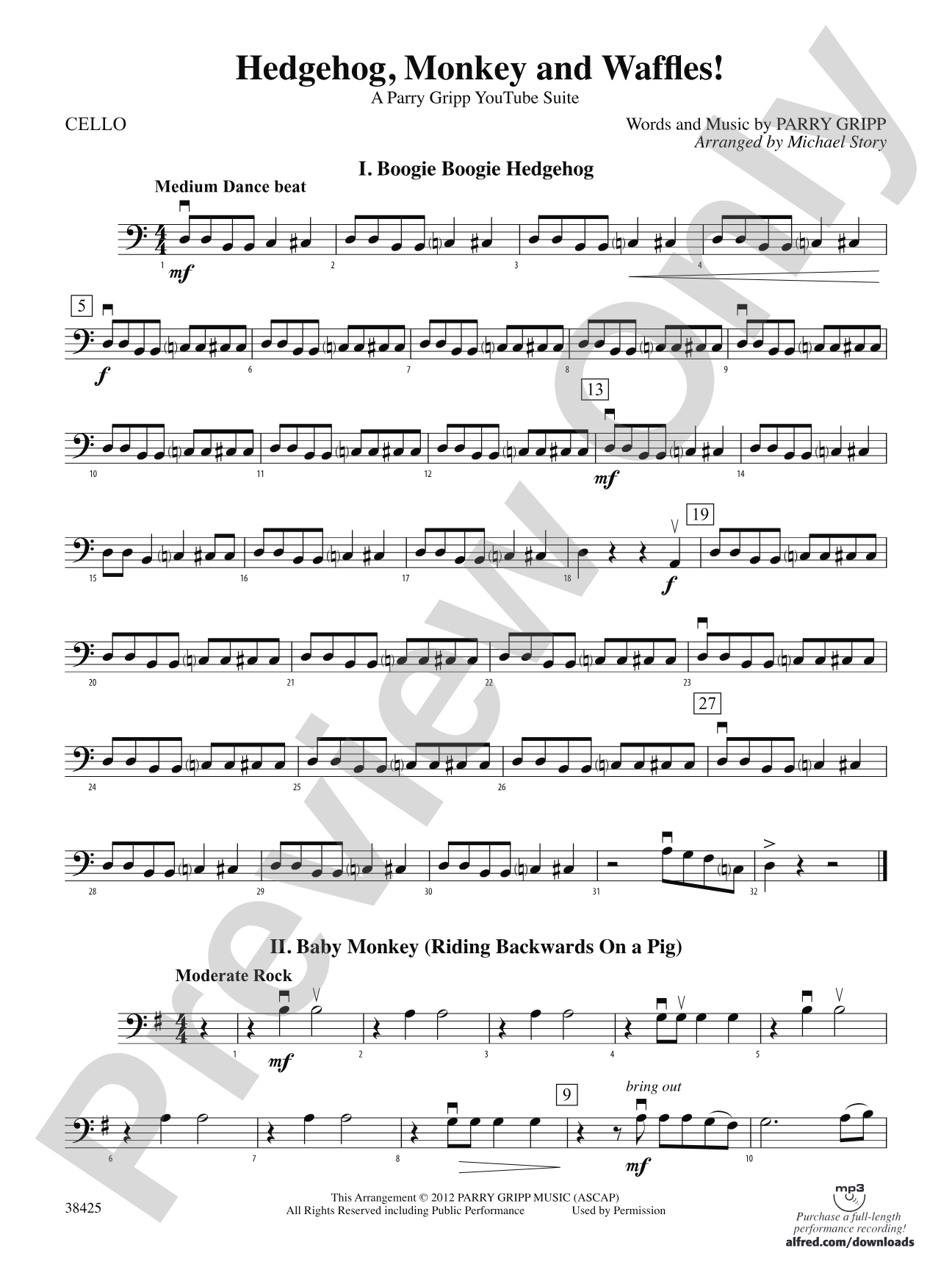 Hedgehog, Monkey and Waffles!: Cello