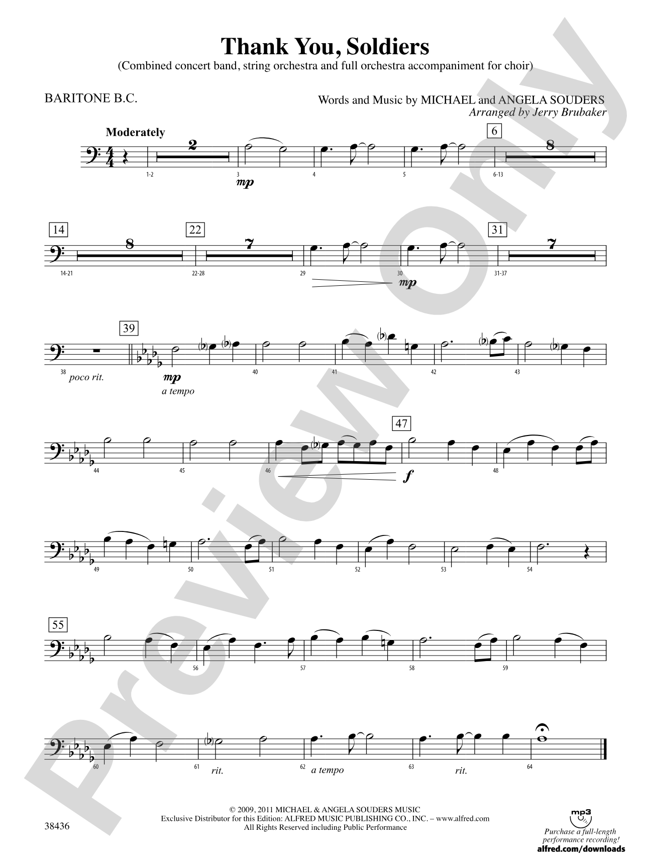 Thank You, Soldiers: Baritone B.C.