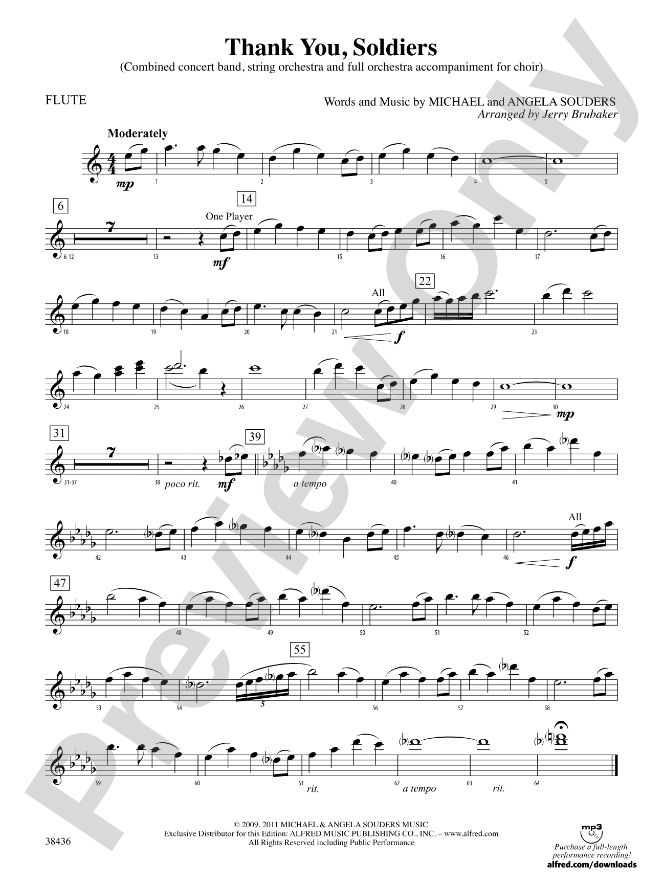 Thank You, Soldiers: Flute