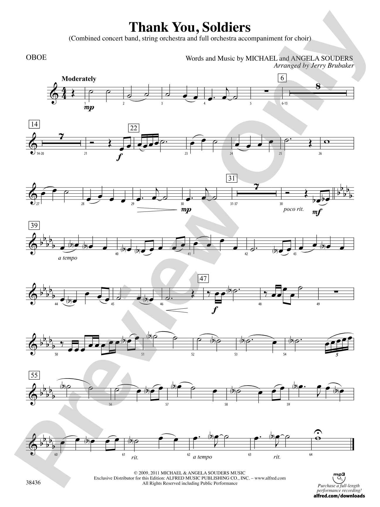 Thank You, Soldiers: Oboe