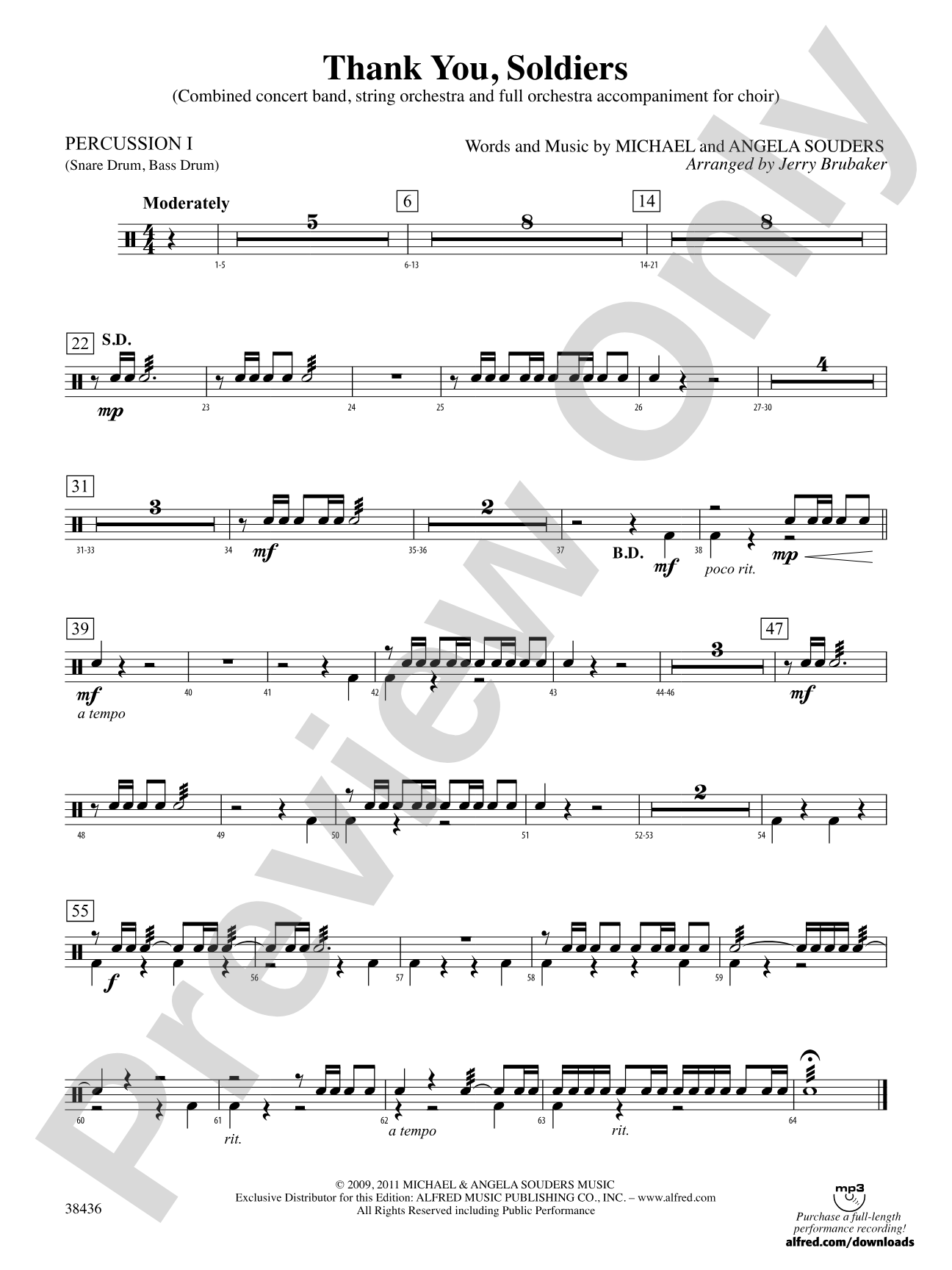 Thank You, Soldiers: 1st Percussion