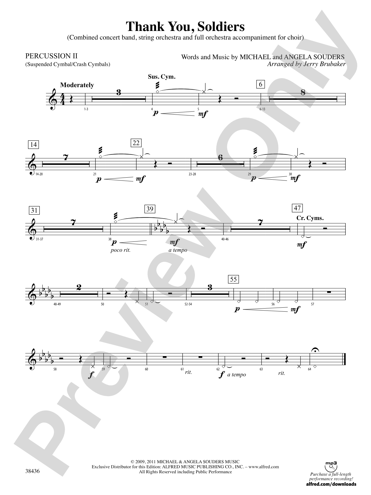 Thank You, Soldiers: 2nd Percussion
