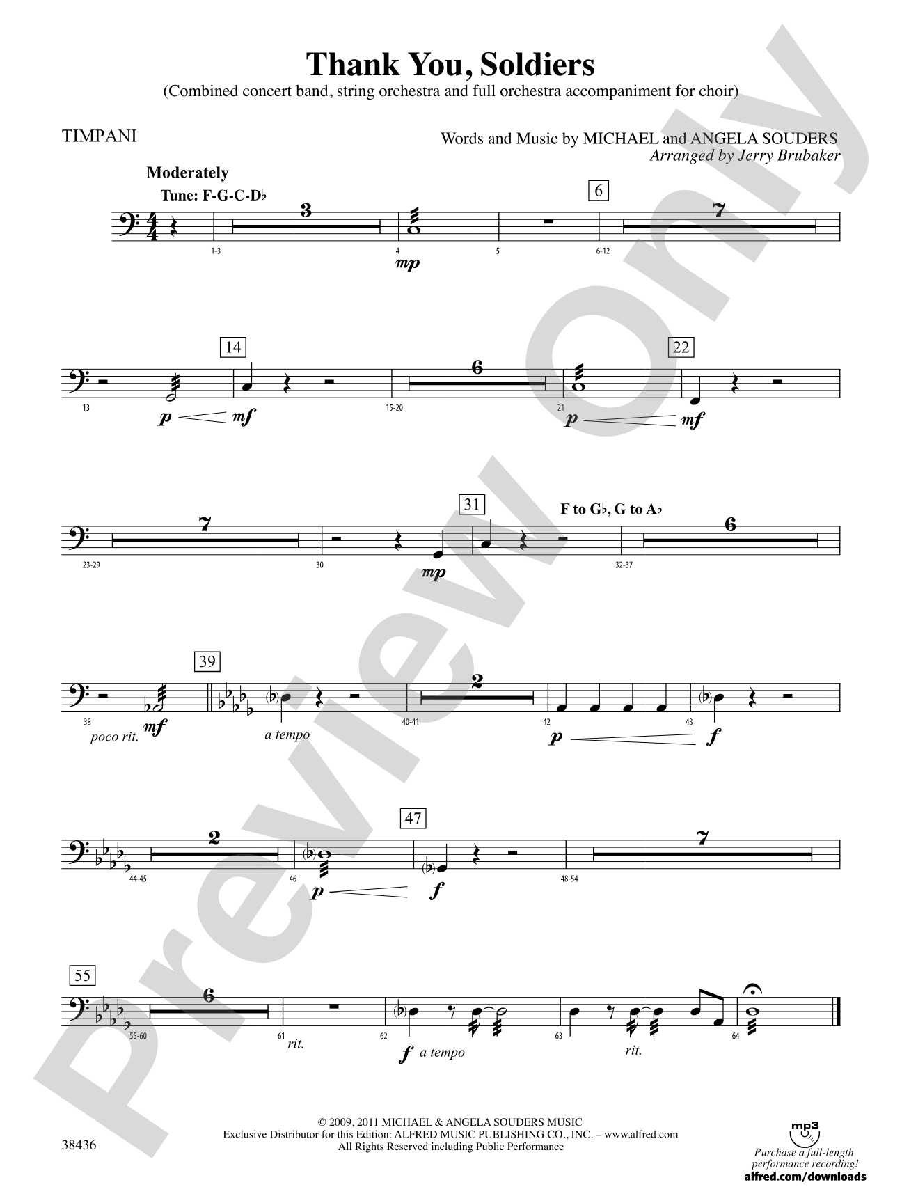 Thank You, Soldiers: Timpani