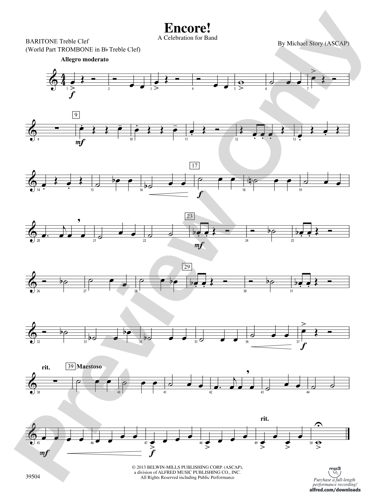 Encore!: Baritone T.C.