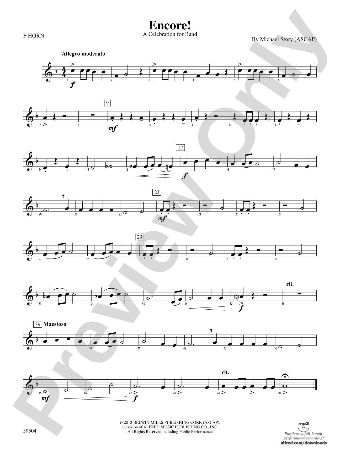 Encore!: 1st F Horn