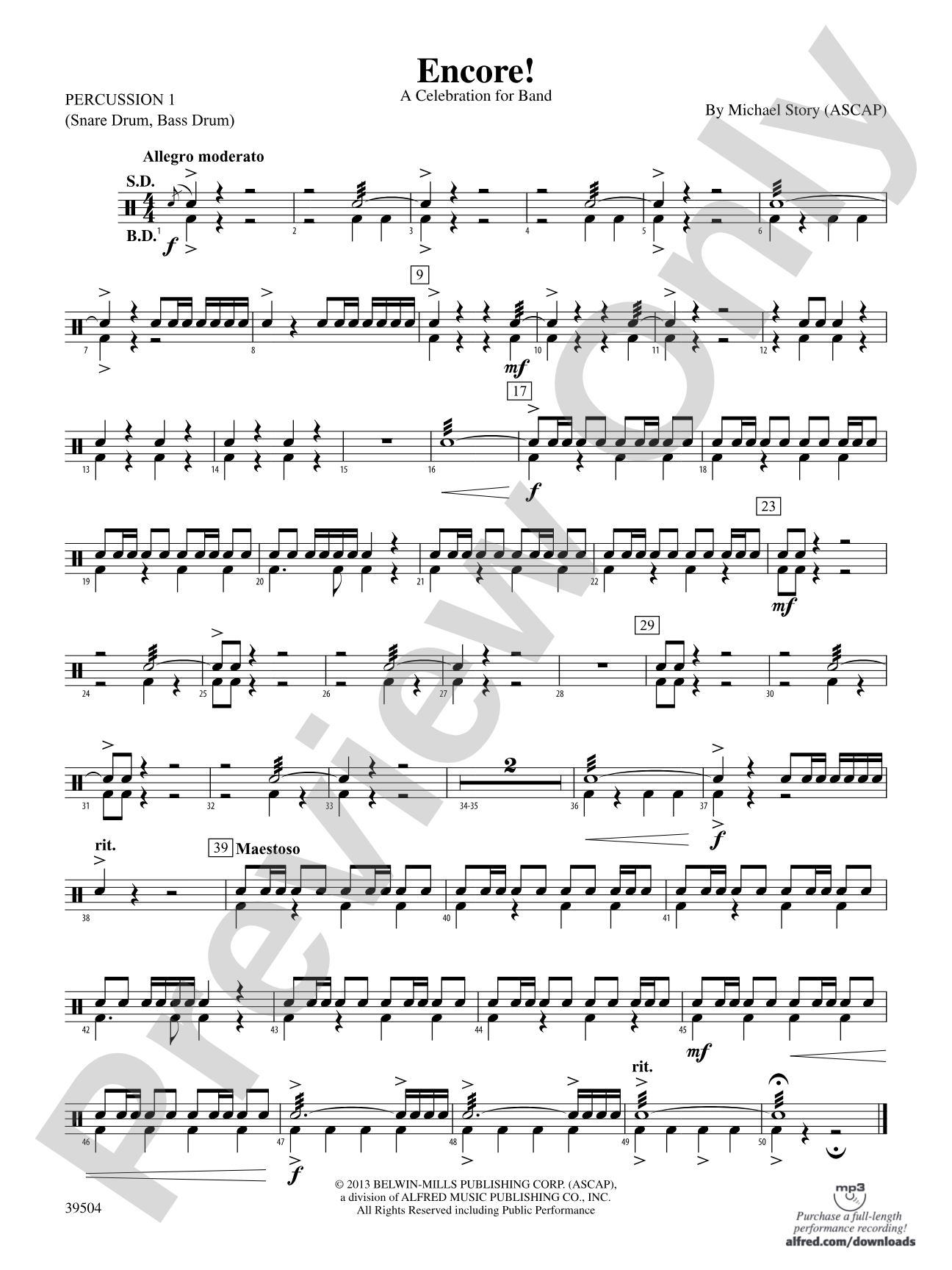 Encore!: 1st Percussion
