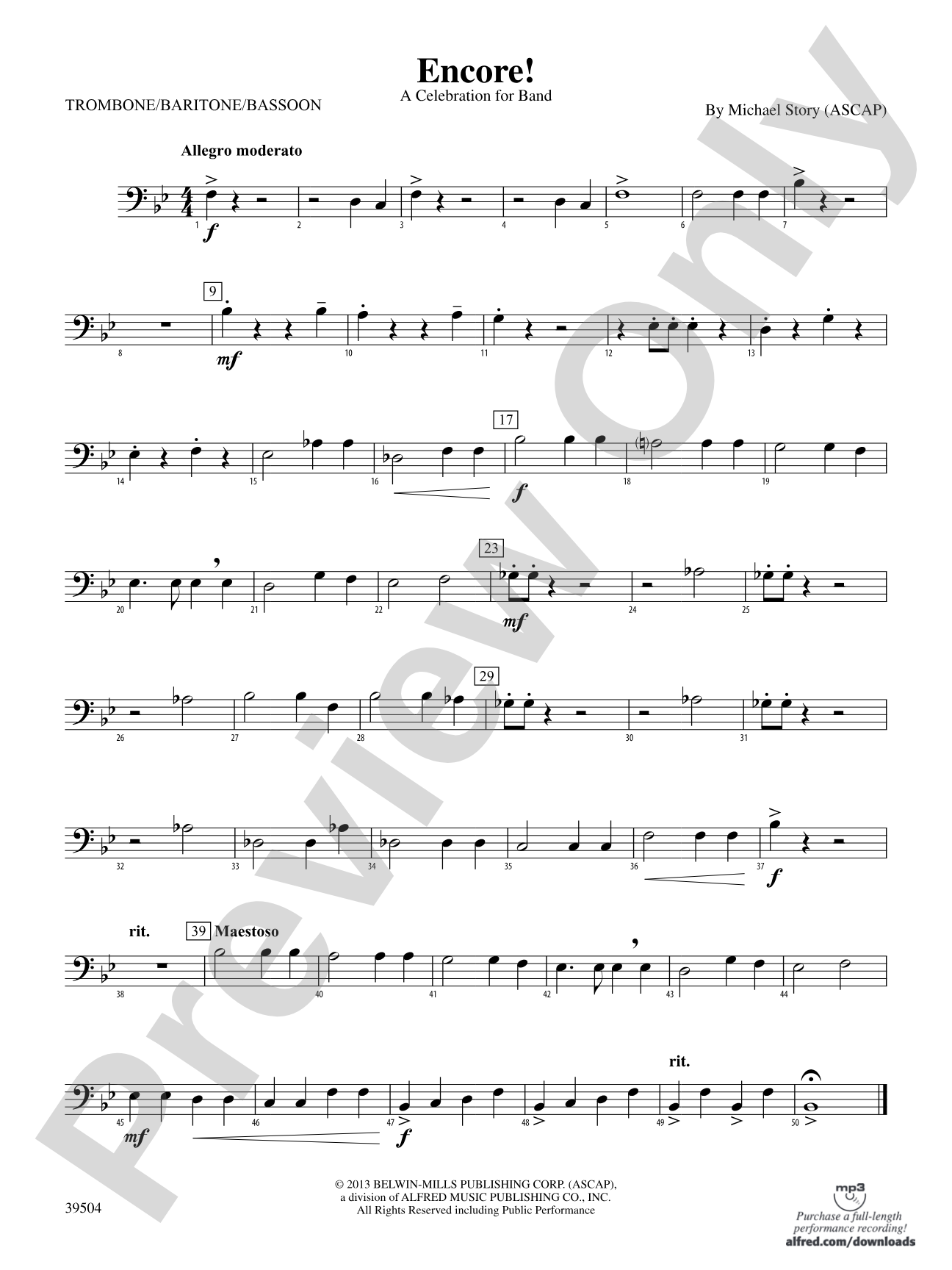 Encore!: 1st Trombone