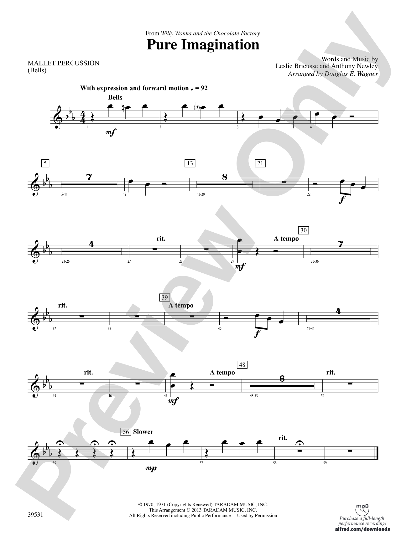 Pure Imagination (from Willy Wonka and the Chocolate Factory): Mallets