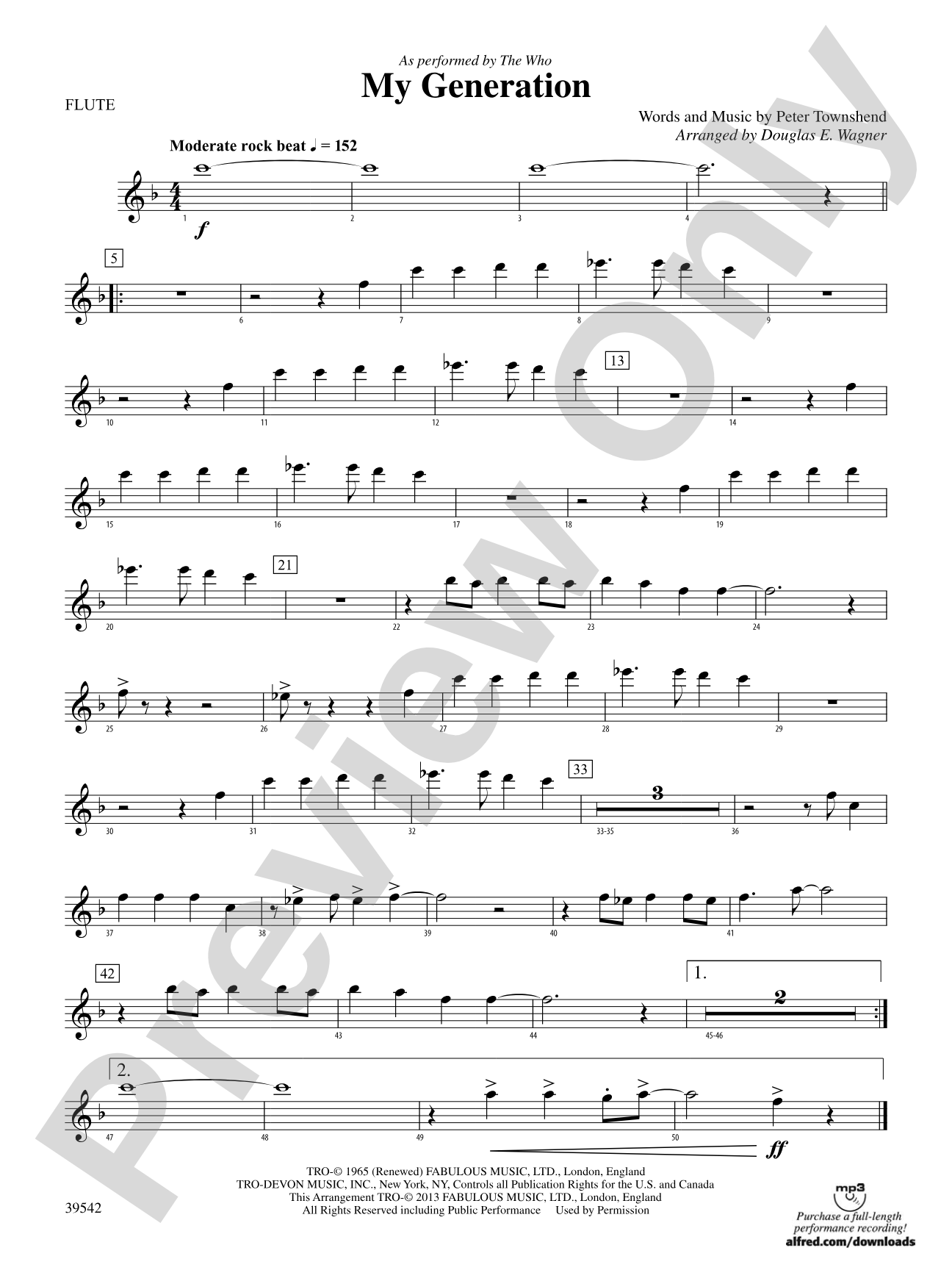 My Generation: Flute