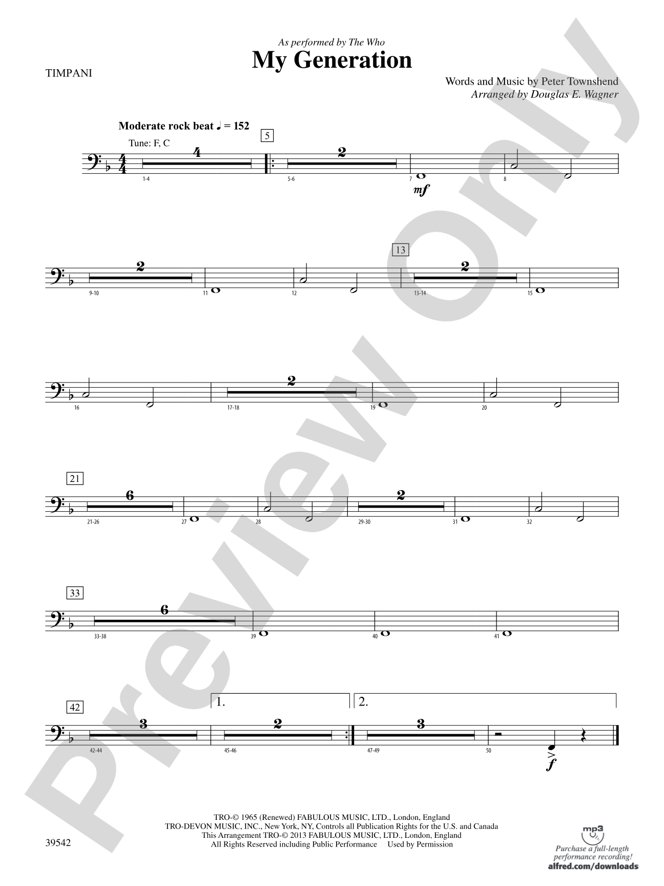 My Generation: Timpani