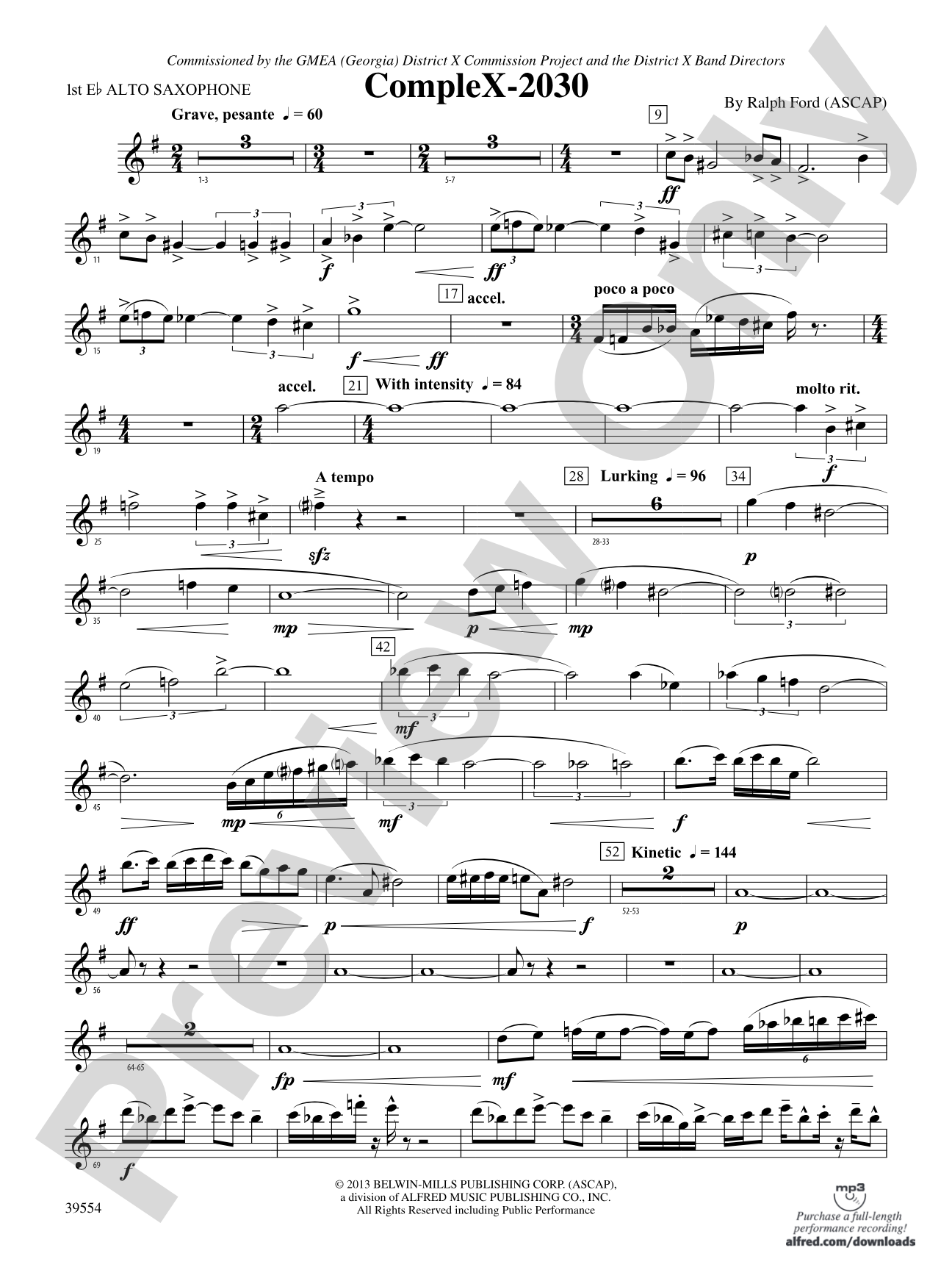 CompleX-2030: E-flat Alto Saxophone