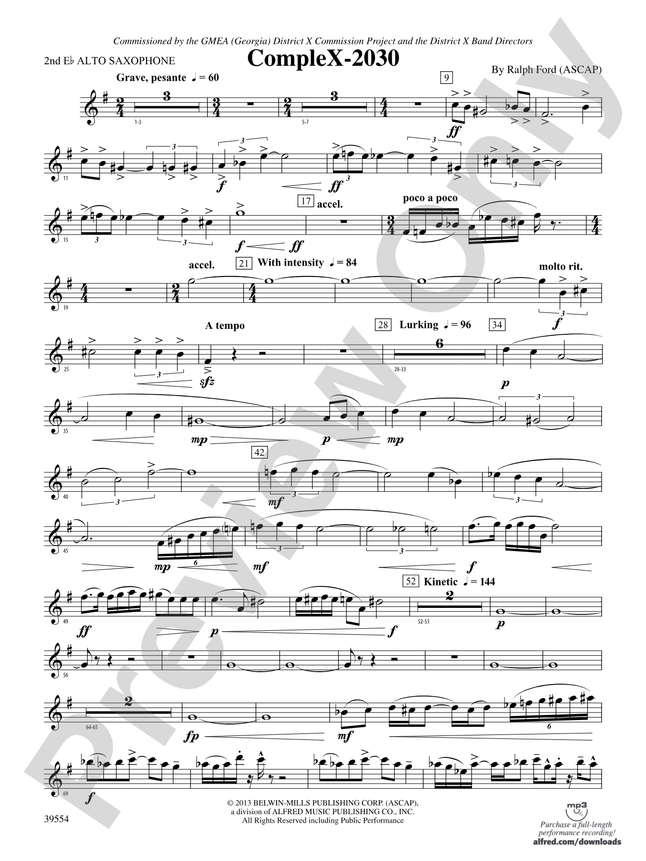 CompleX-2030: 2nd E-flat Alto Saxophone