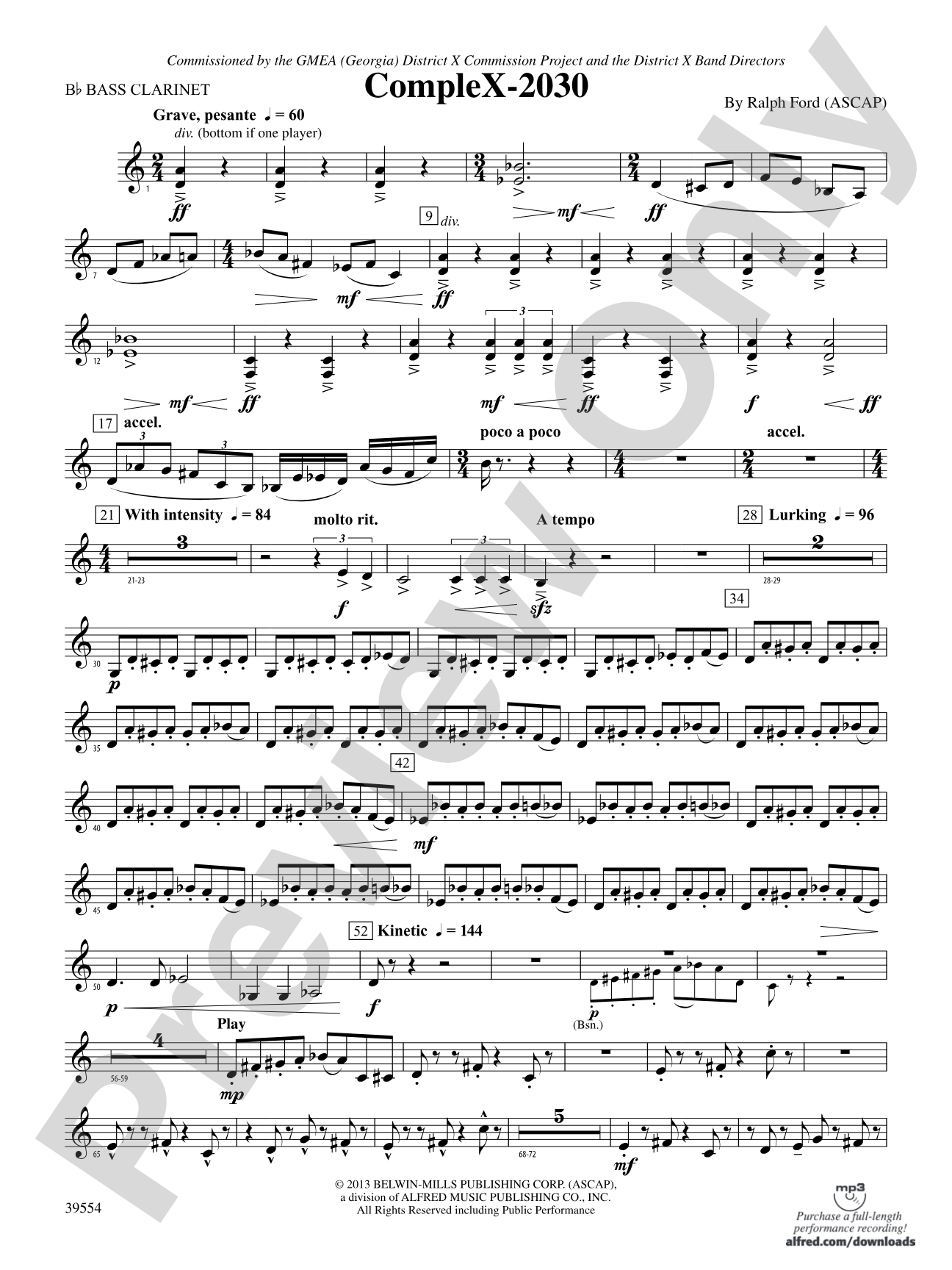 CompleX-2030: B-flat Bass Clarinet