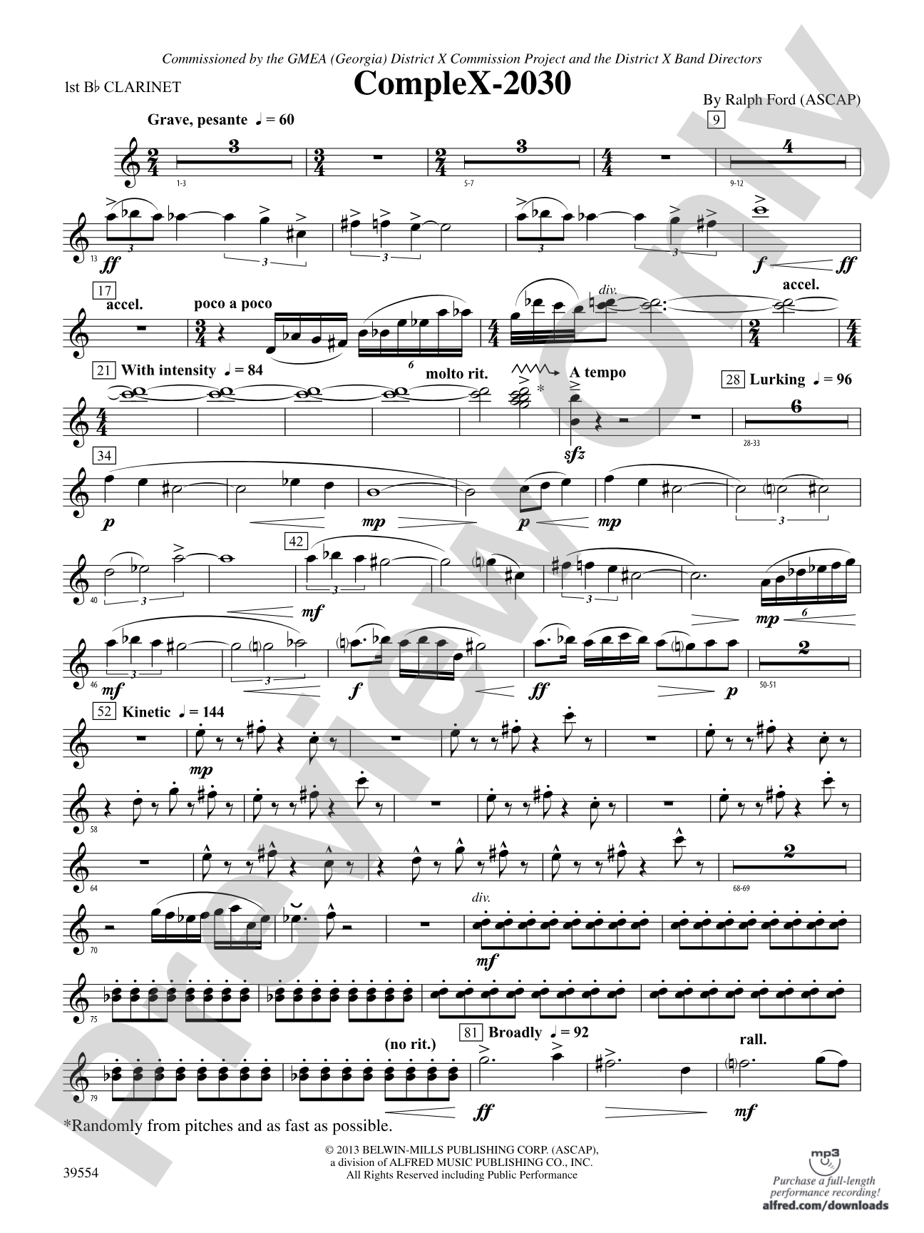 CompleX-2030: 1st B-flat Clarinet