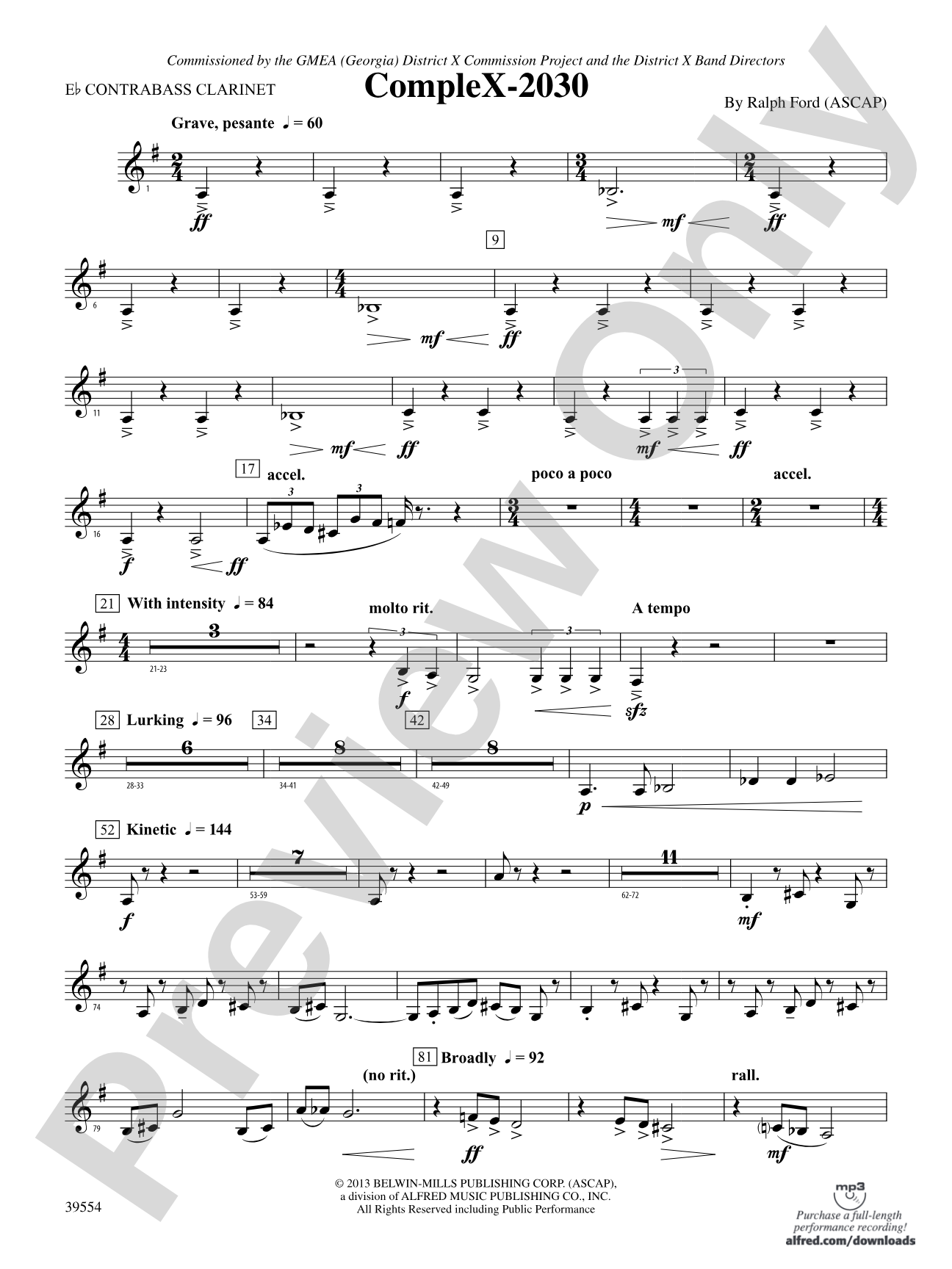 CompleX-2030: E-flat Contrabass Clarinet