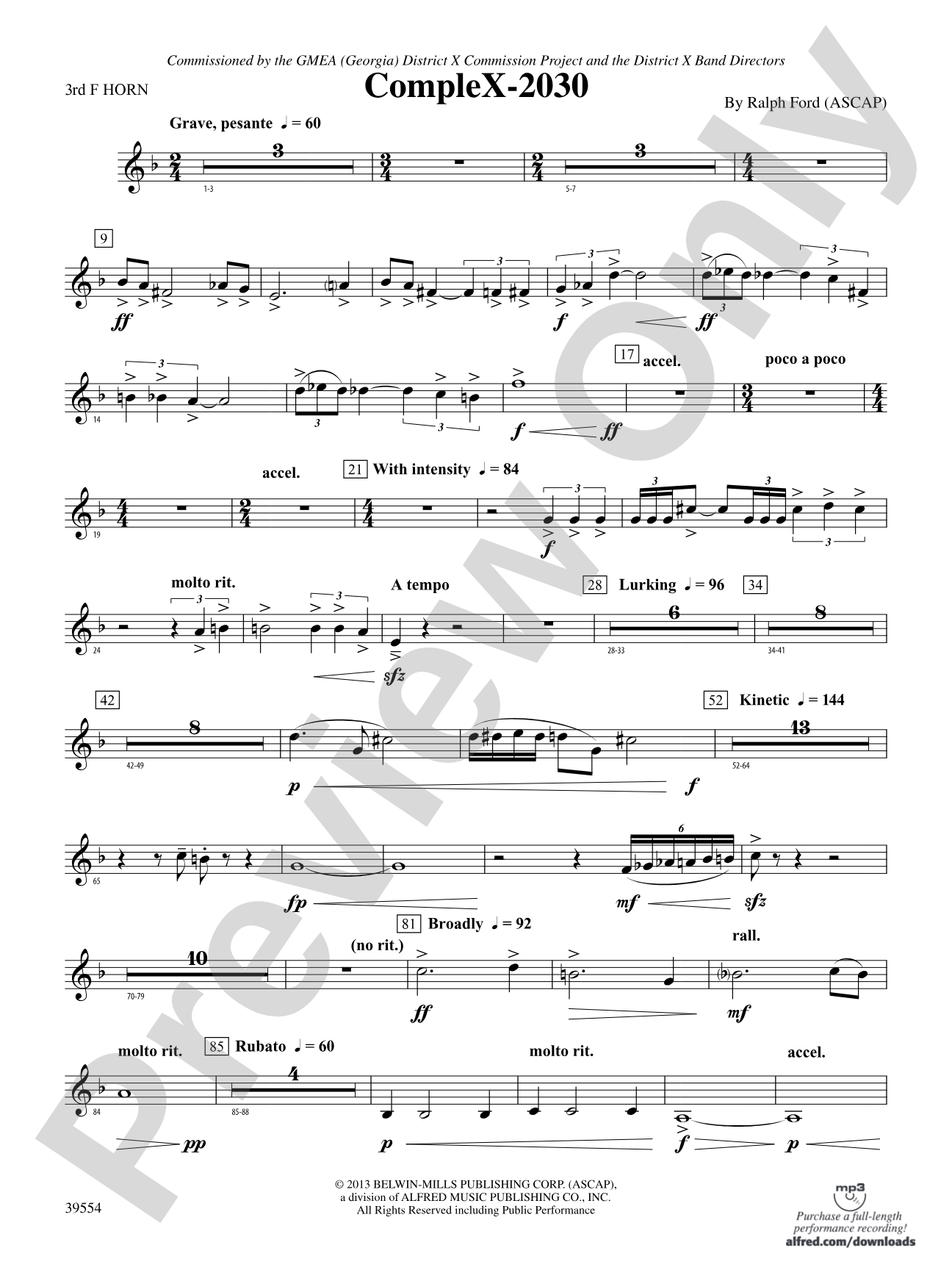 CompleX-2030: 3rd F Horn