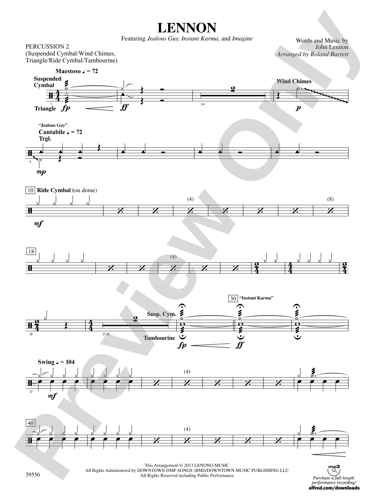 Lennon: 2nd Percussion