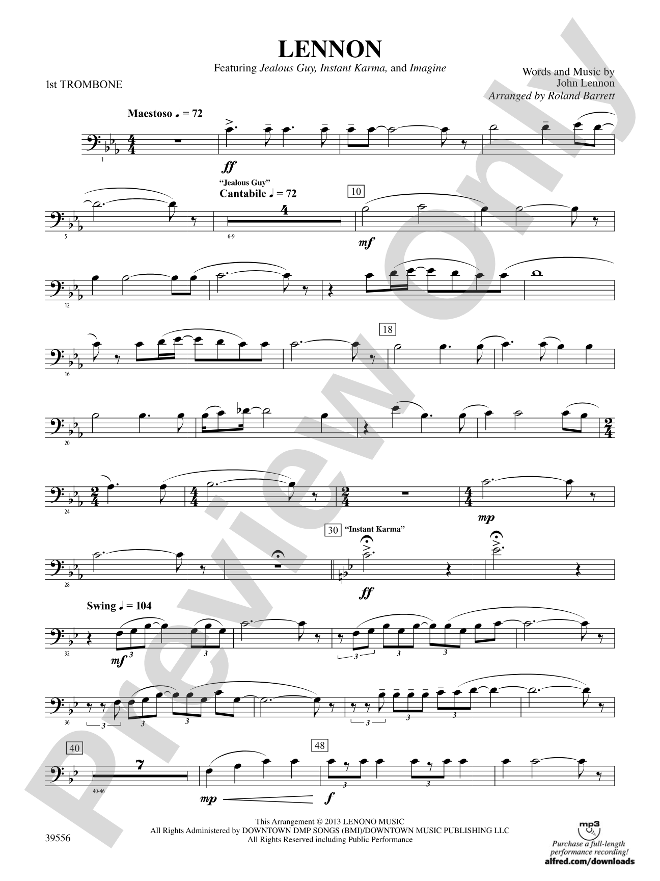 Lennon: 1st Trombone