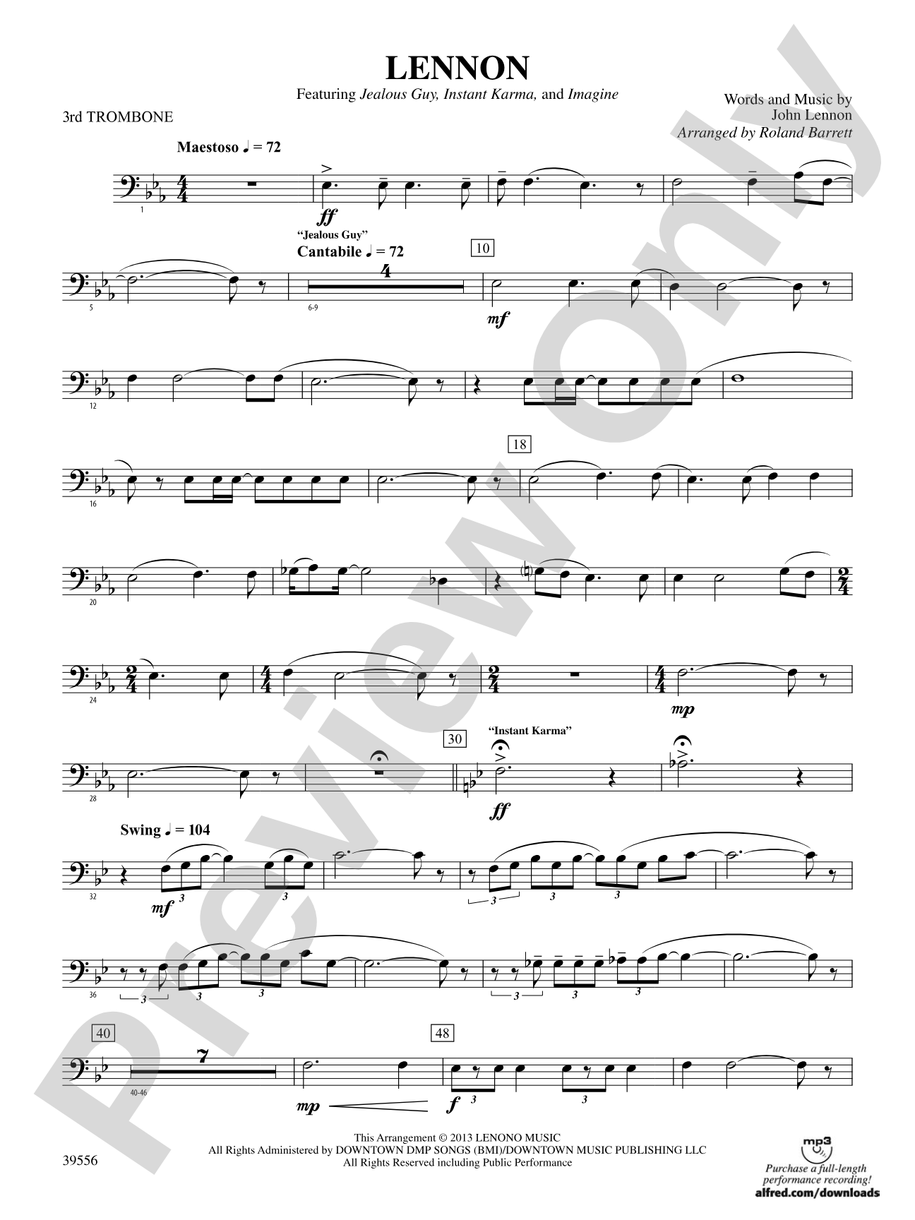 Lennon: 3rd Trombone