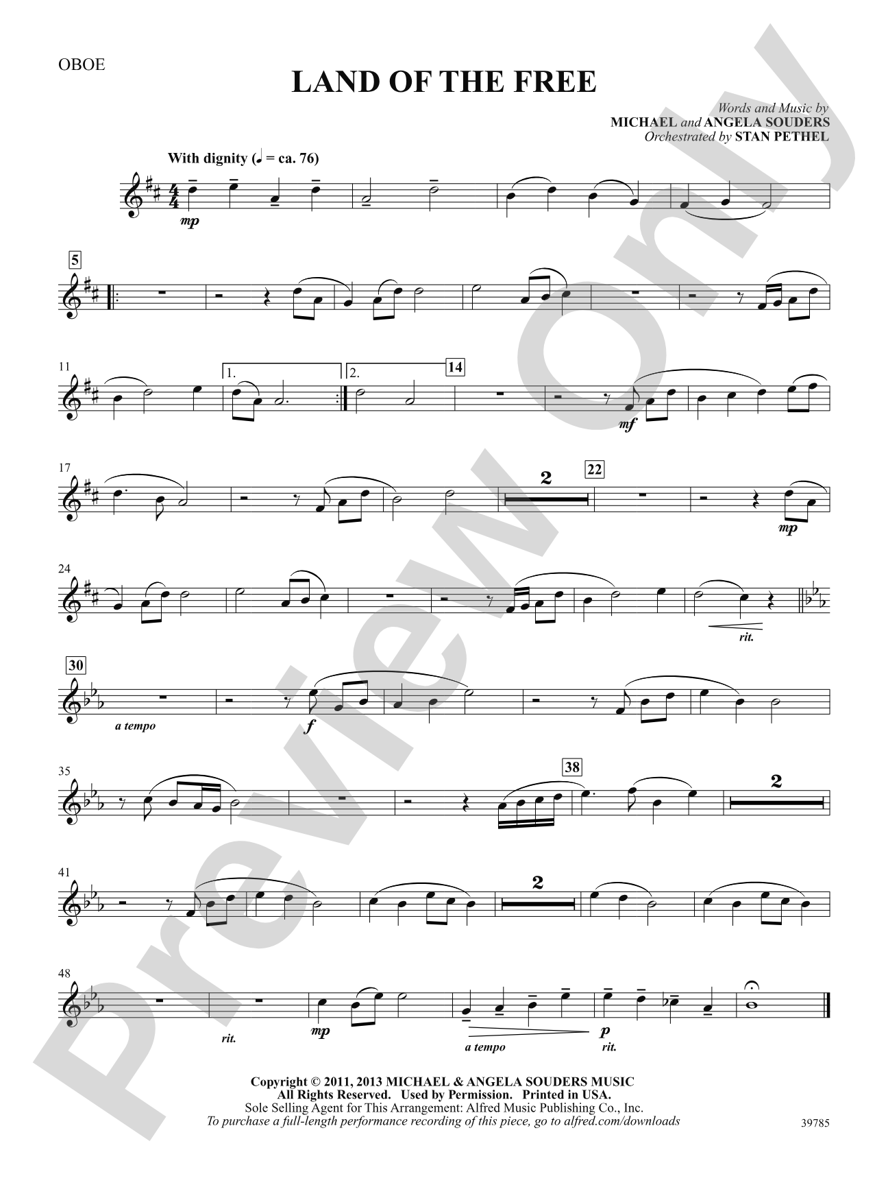 Land of the Free: Oboe