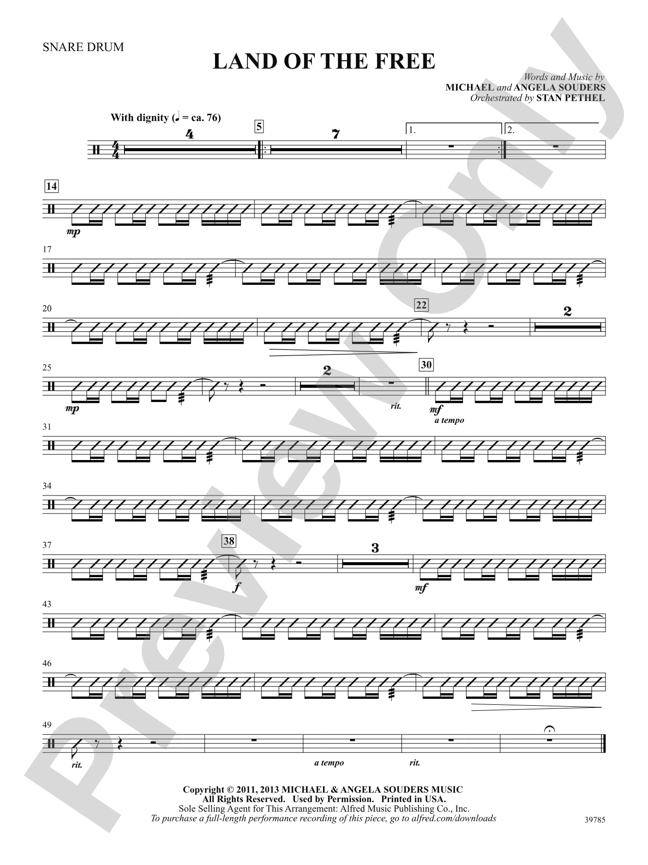 Land of the Free: Snare Drum