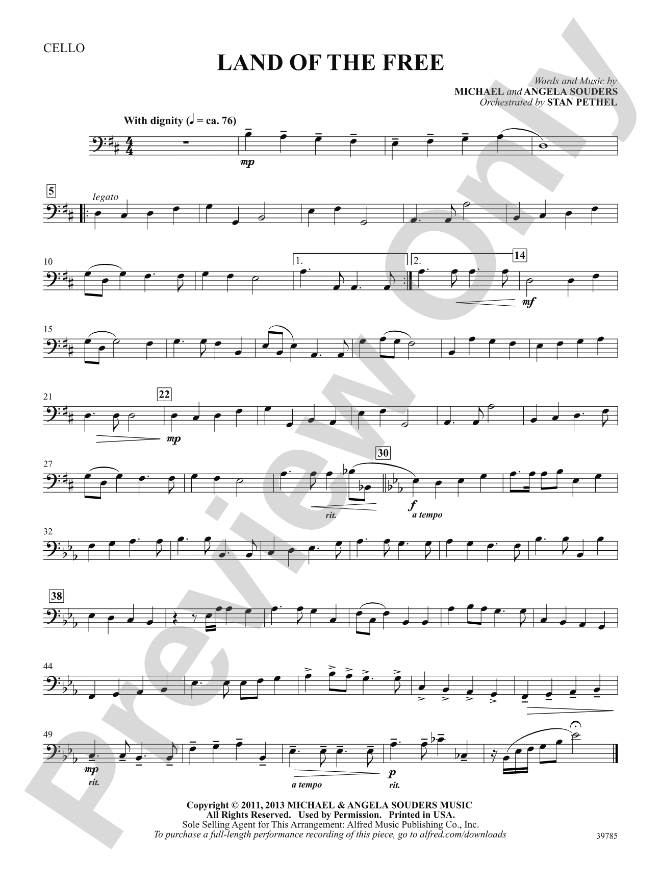 Land of the Free: Cello