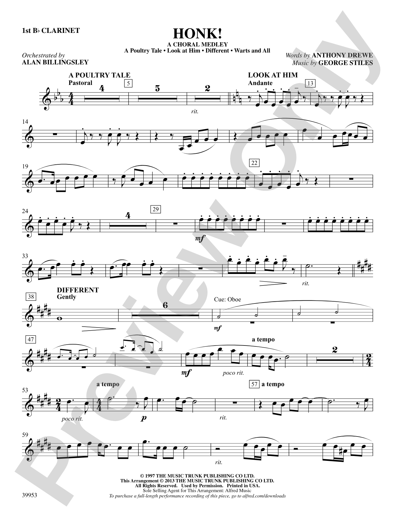 Honk!: 1st B-flat Clarinet