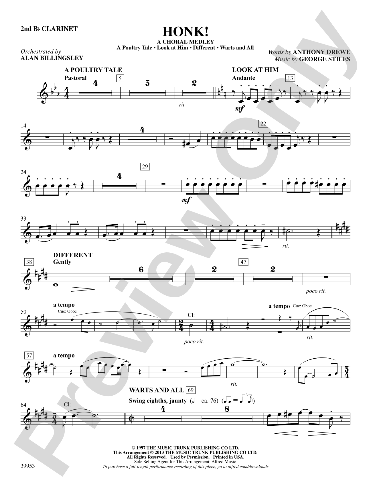 Honk!: 2nd B-flat Clarinet