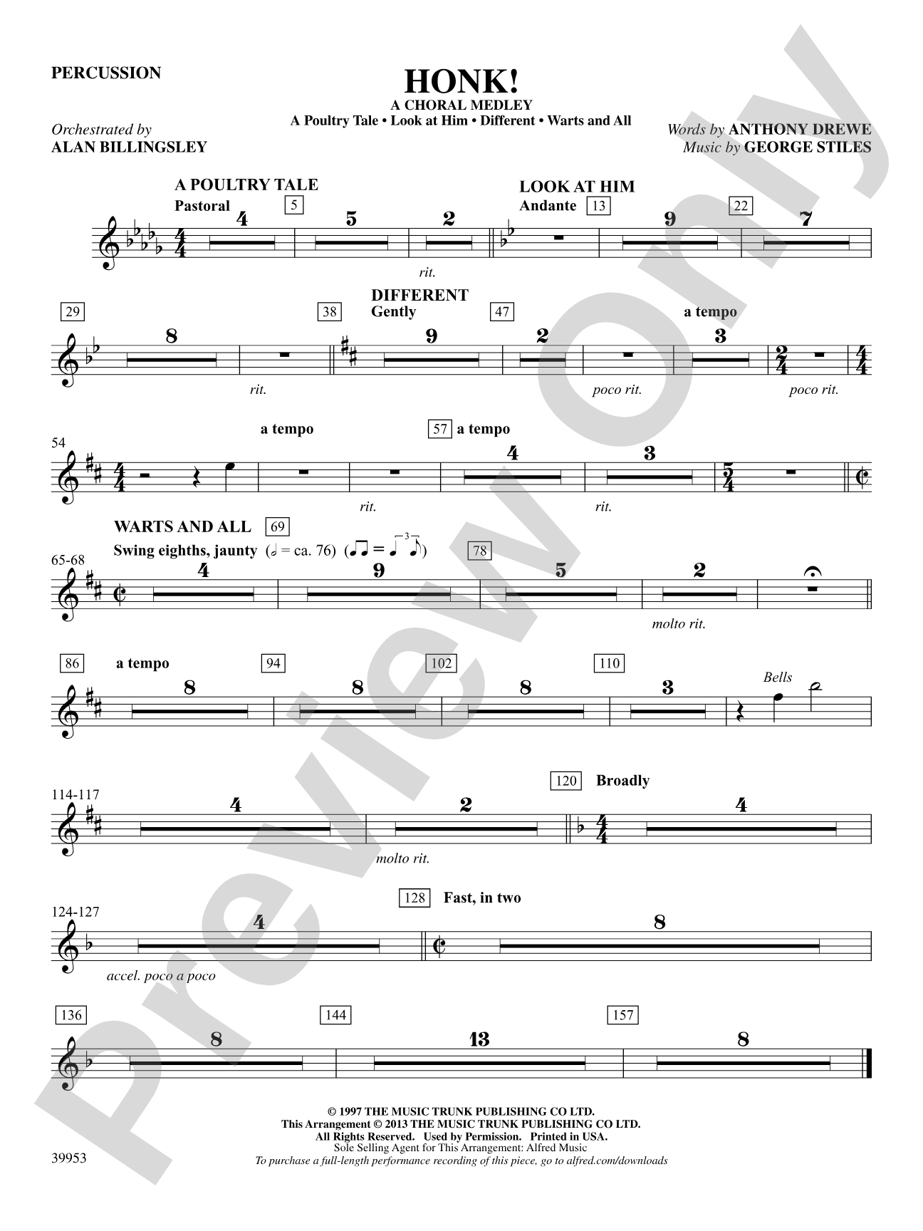 Honk!: 1st Percussion