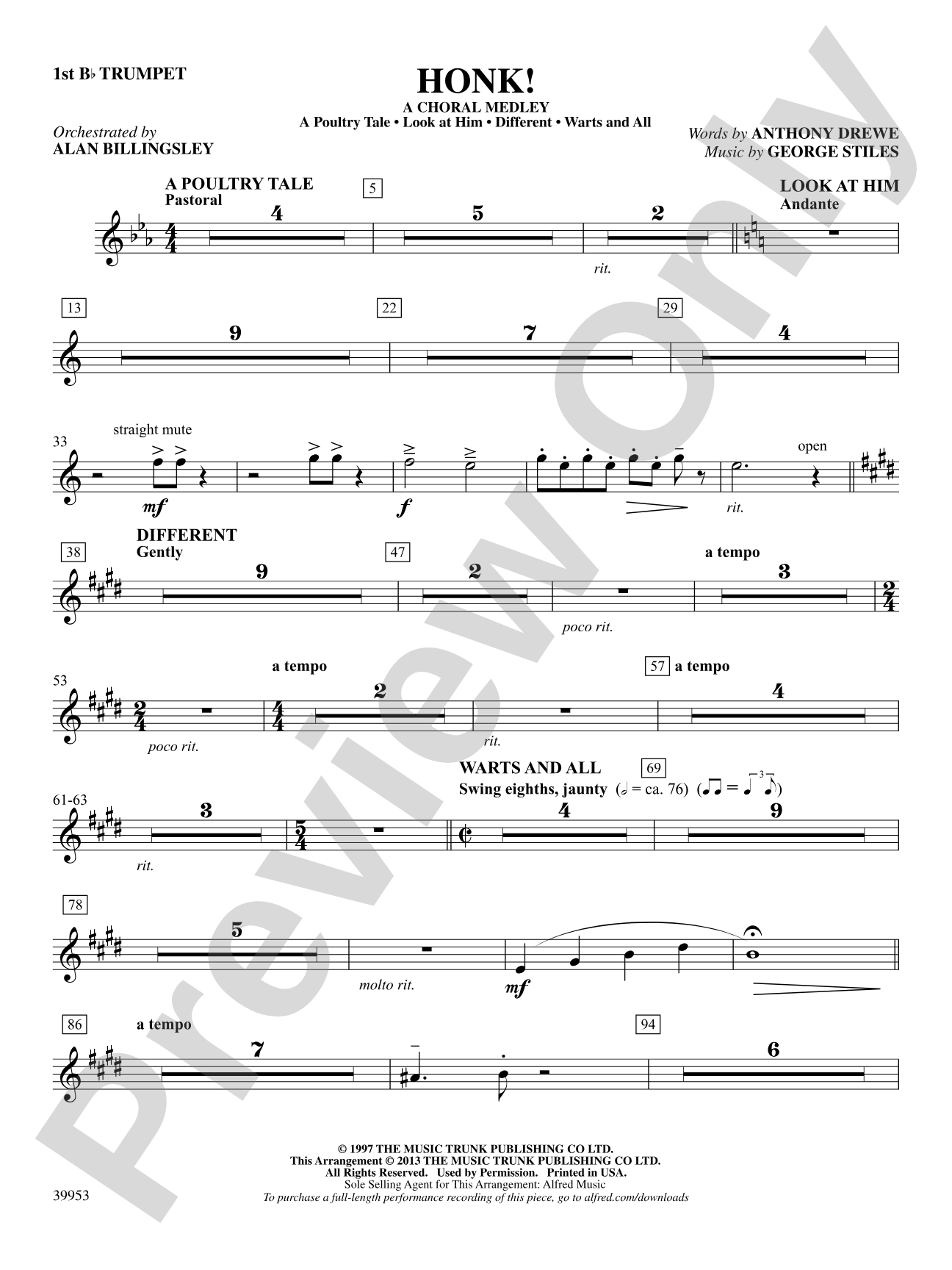 Honk!: 1st B-flat Trumpet