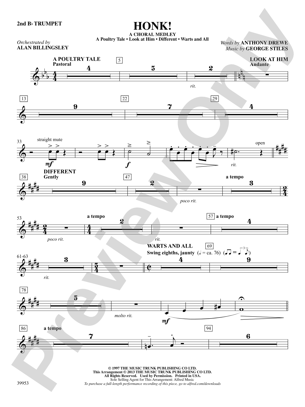 Honk!: 2nd B-flat Trumpet