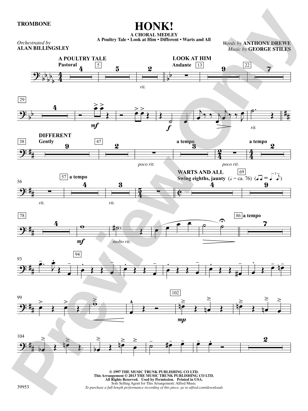 Honk!: 1st Trombone