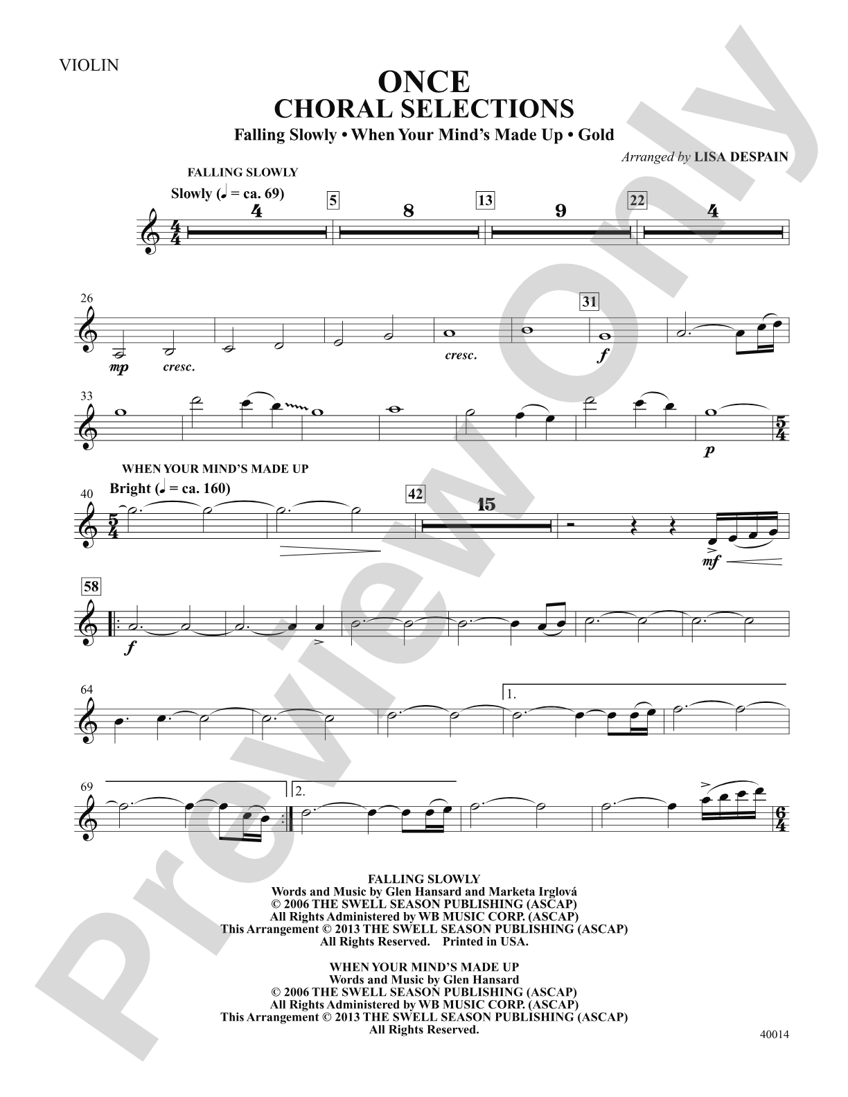 Once: 1st Violin