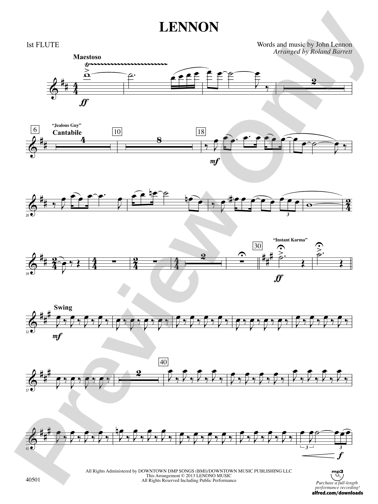 Lennon: Flute