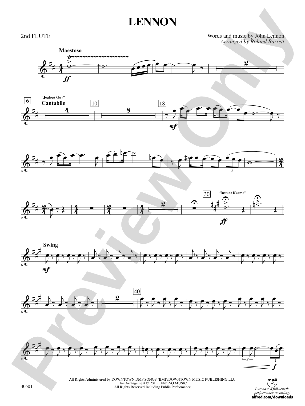 Lennon: 2nd Flute
